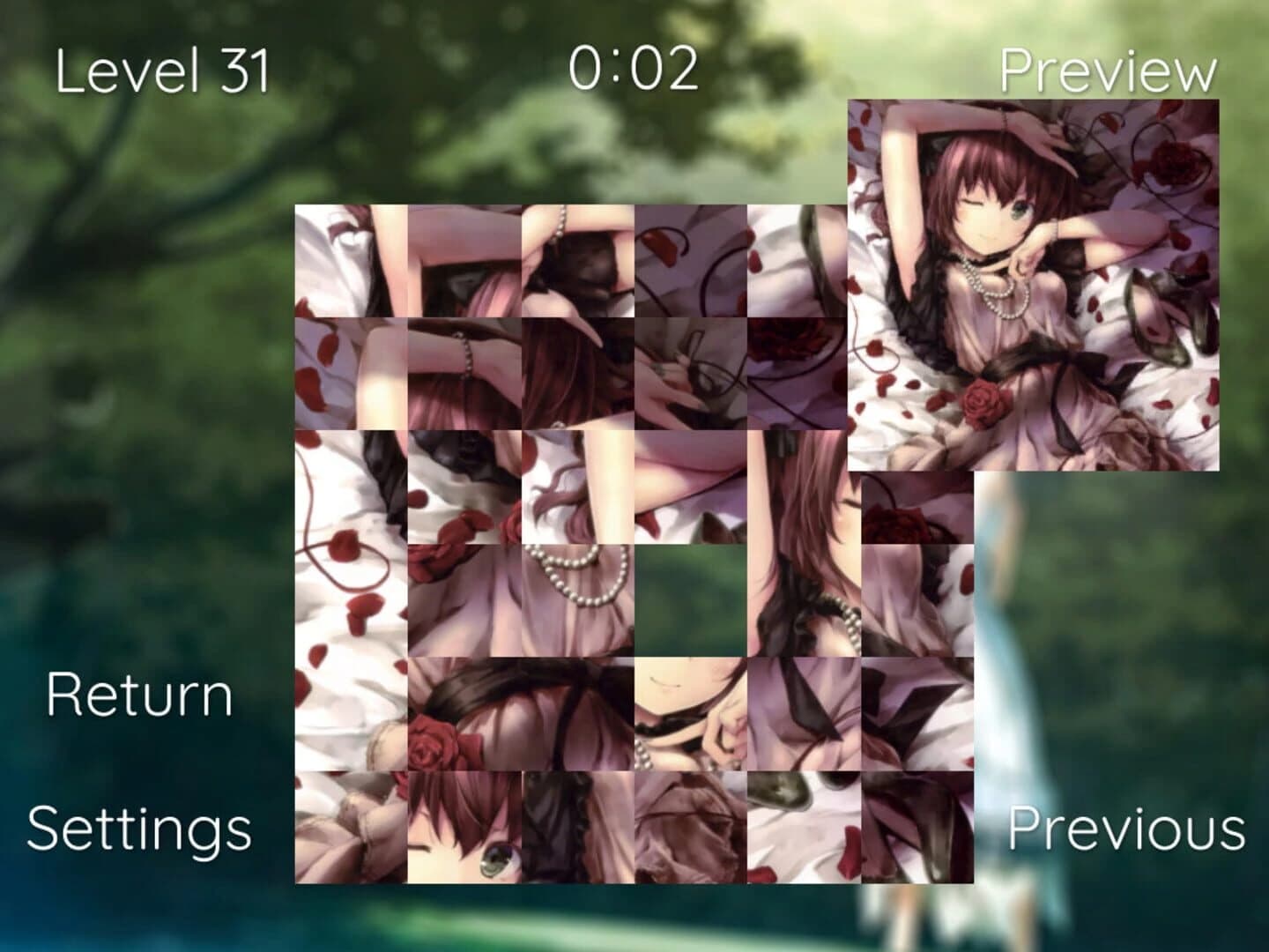 Anime Girl Slide Puzzle screenshot 1