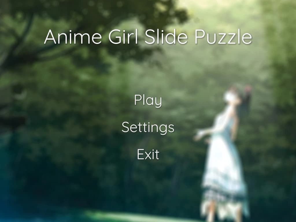 Anime Girl Slide Puzzle screenshot 3