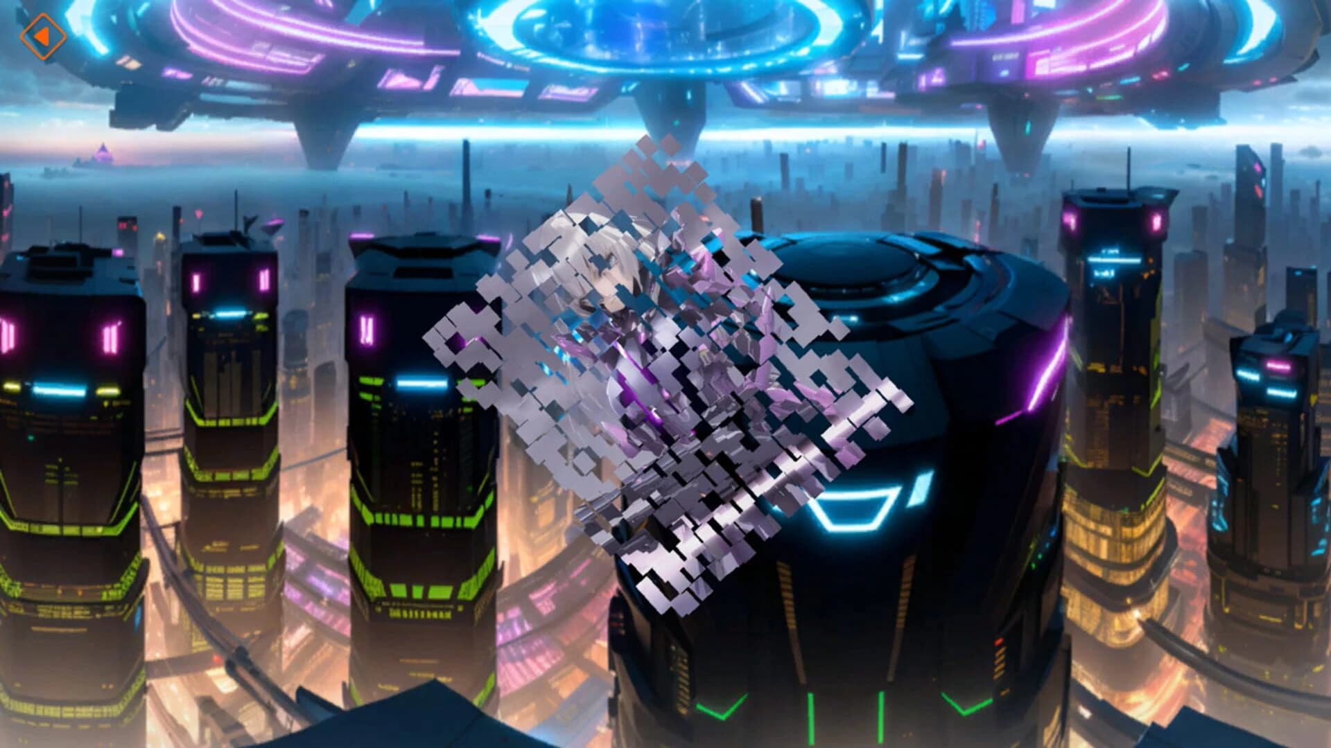 Anime Poly Puzzle: Sci-Fi Maidens screenshot 2