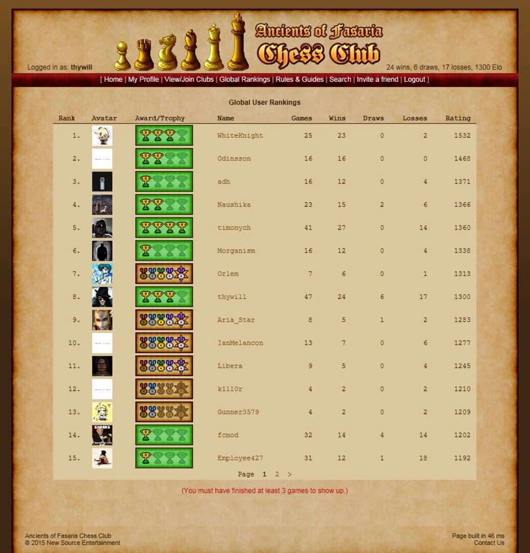 AoF Chess Club 2.0 screenshot 1