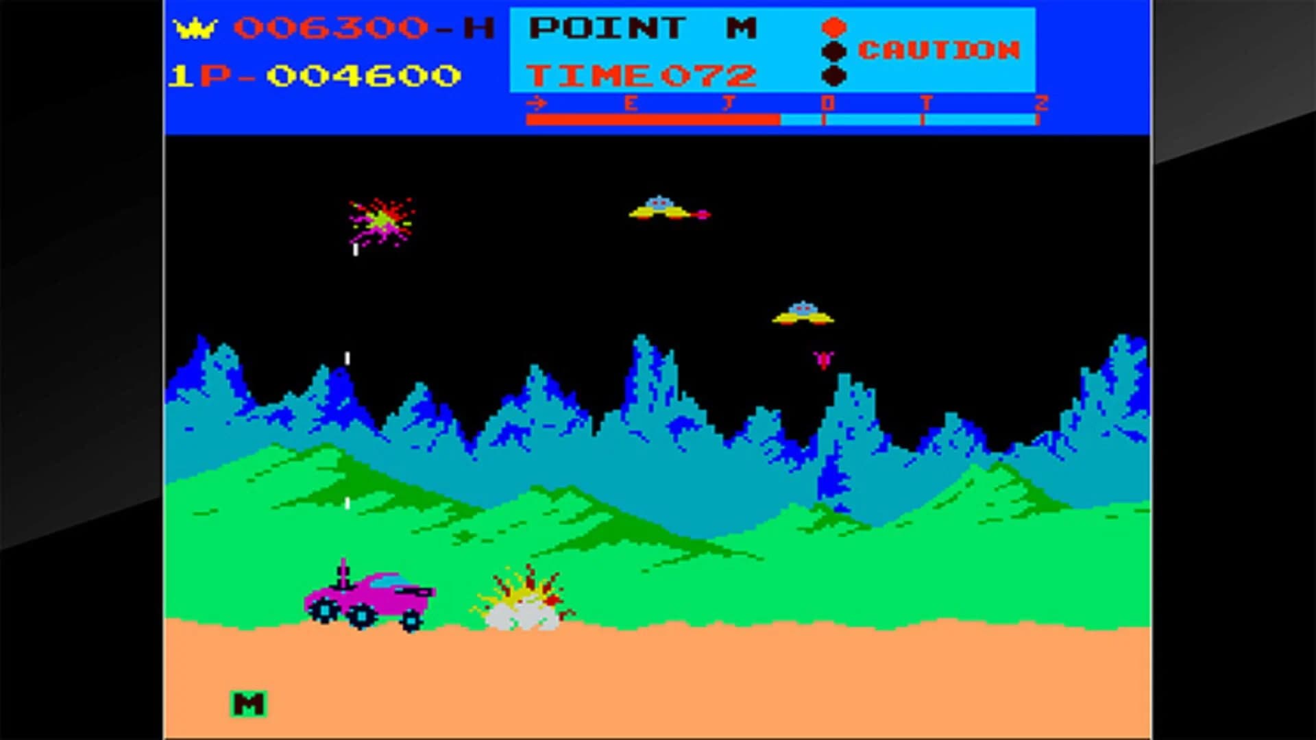 Arcade Archives: Moon Patrol screenshot 1