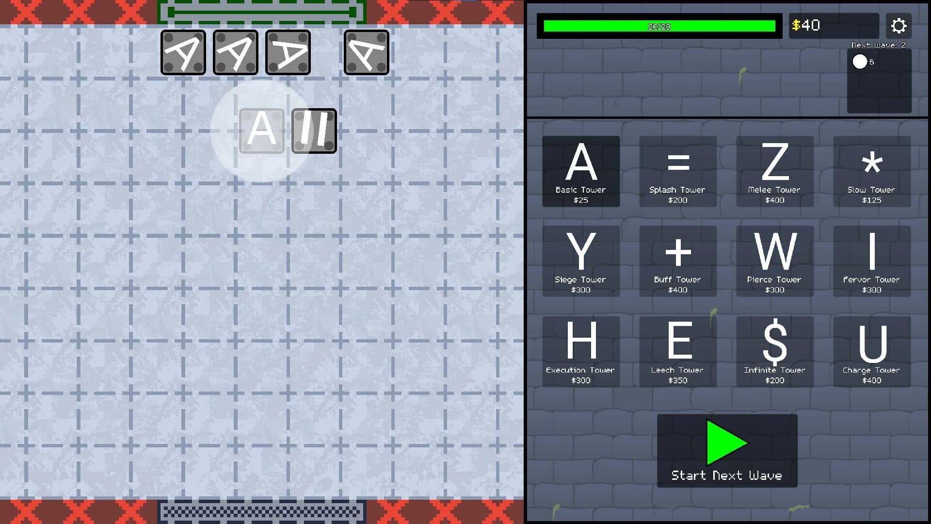 ASCII Tower Defense screenshot 3