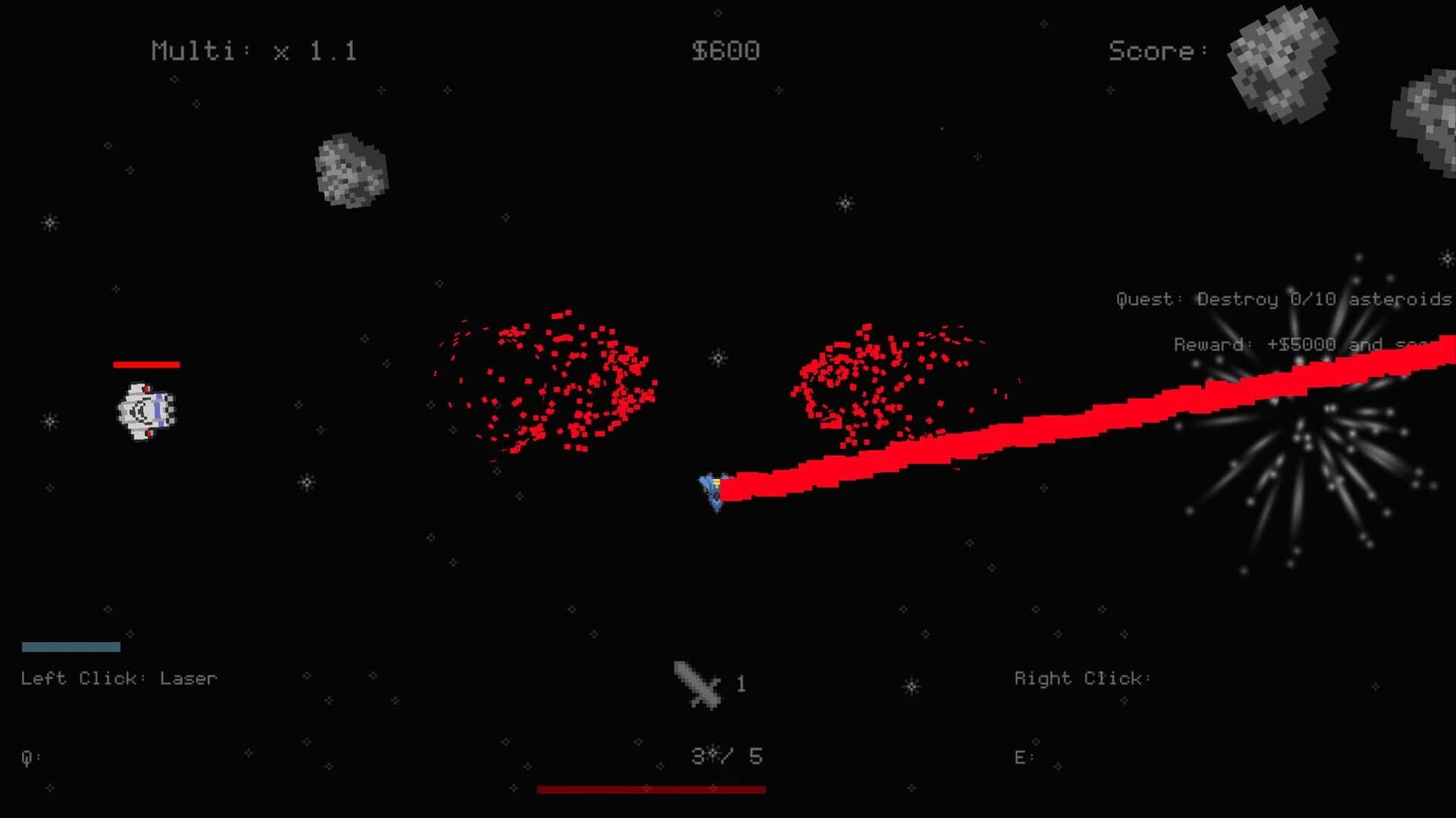 Asteroids... But Roguelite screenshot 4