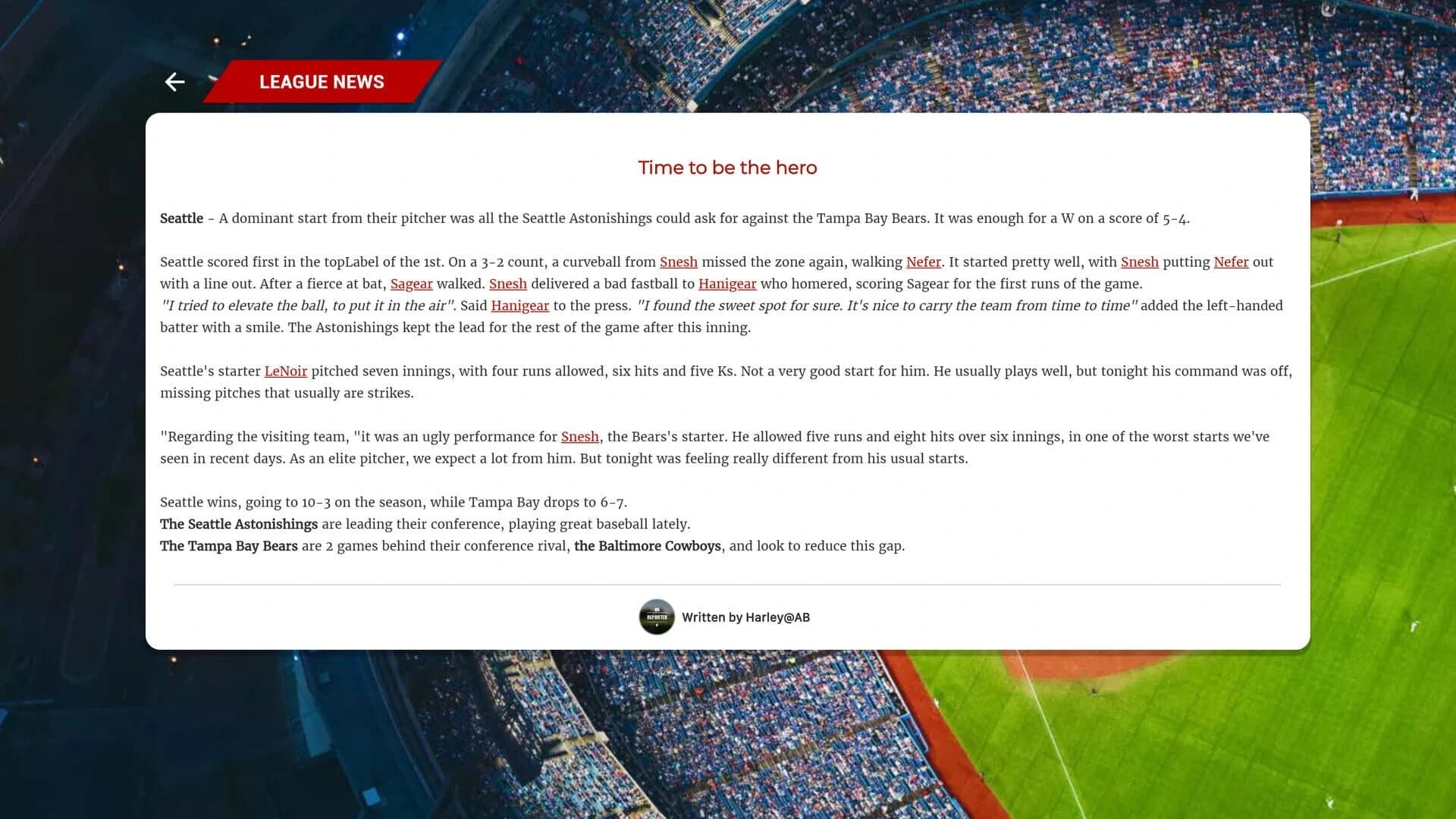 Astonishing Baseball 2019 screenshot 4