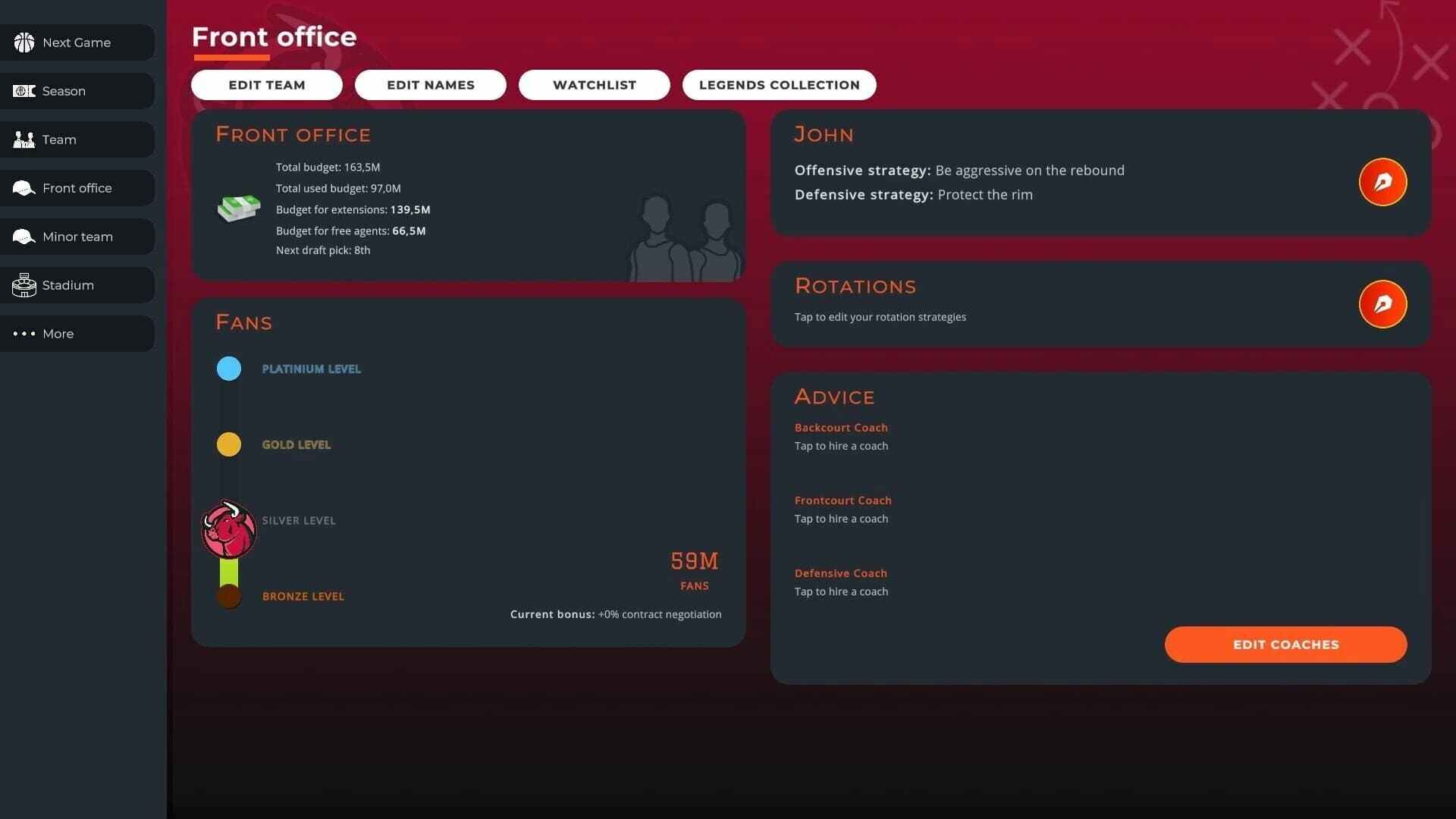 Astonishing Basketball Manager screenshot 3