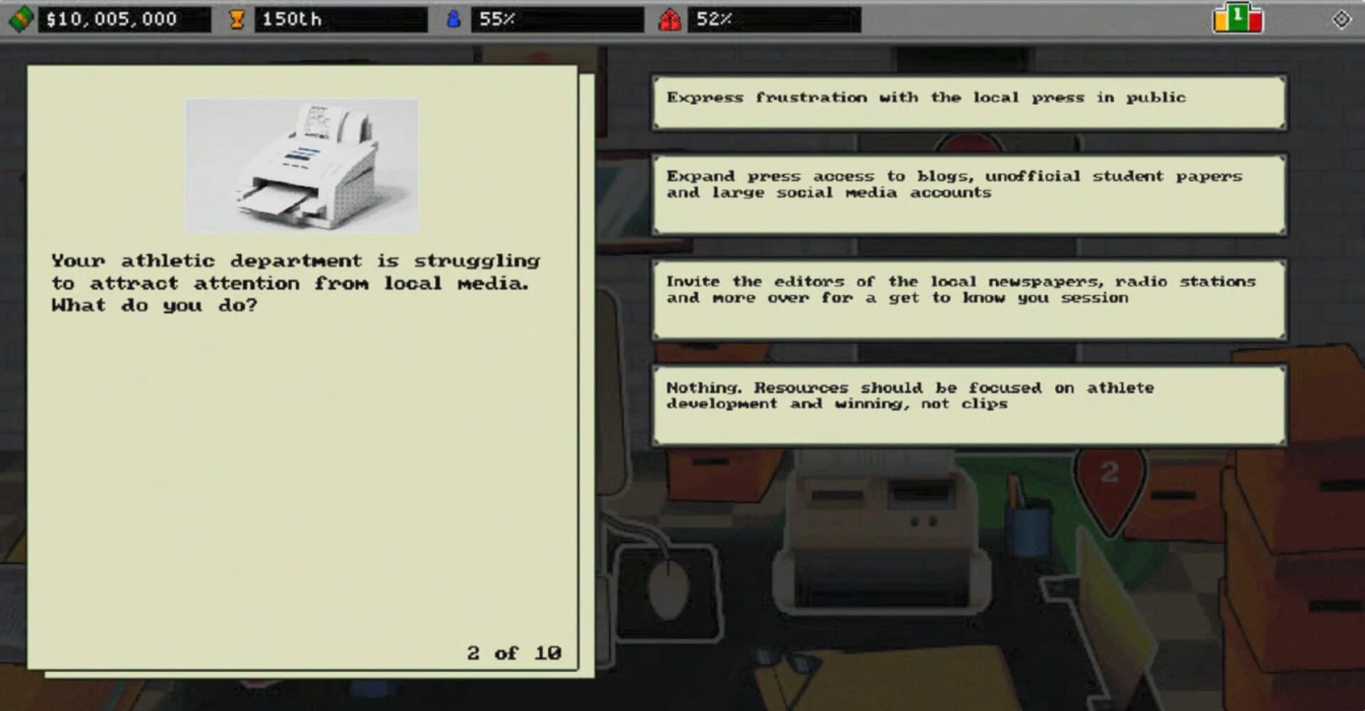Athletic Director Simulator 4000 screenshot 1