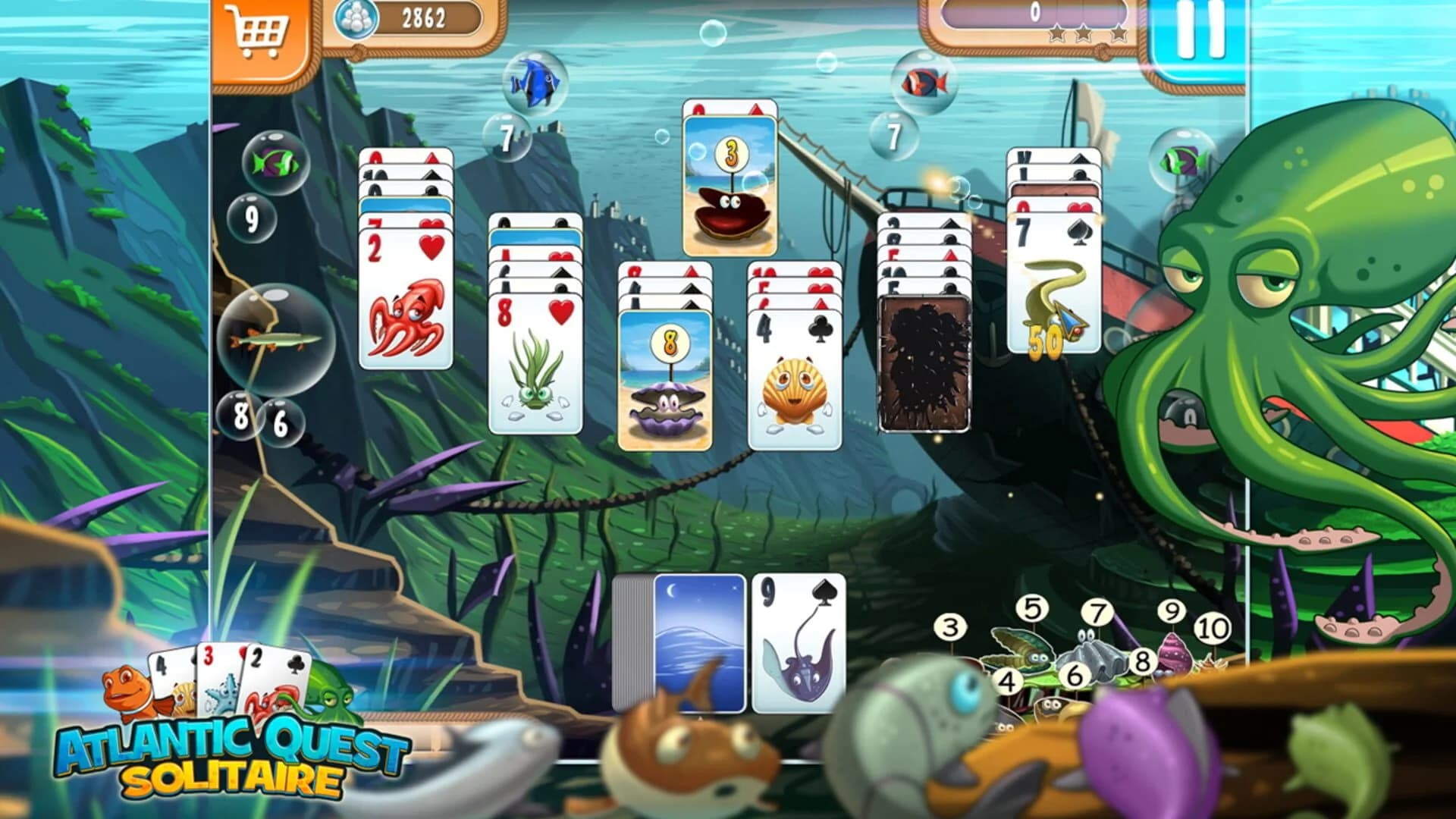 Atlantic Quest Solitaire screenshot 1