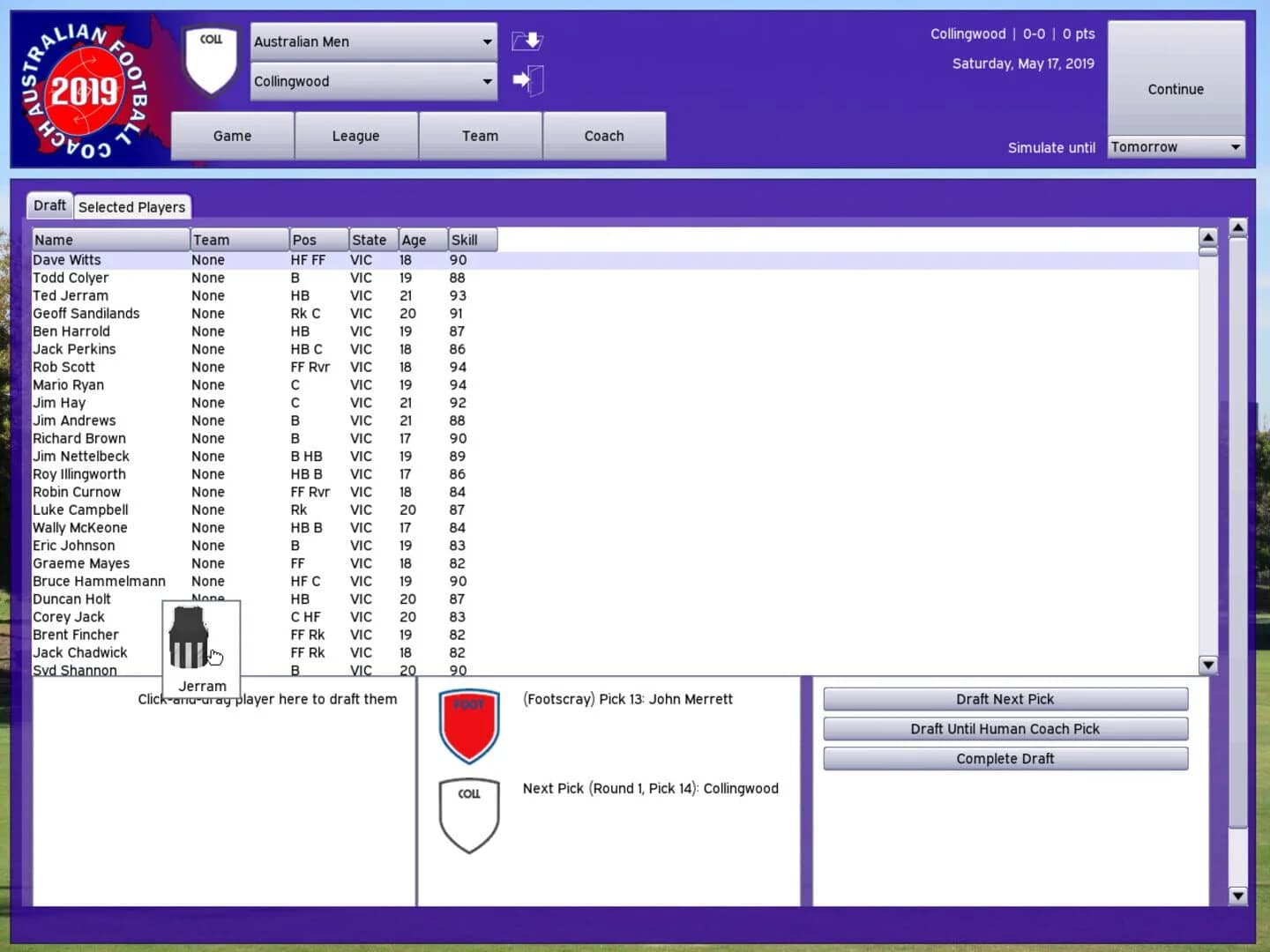 Australian Football Coach 2019 screenshot 3