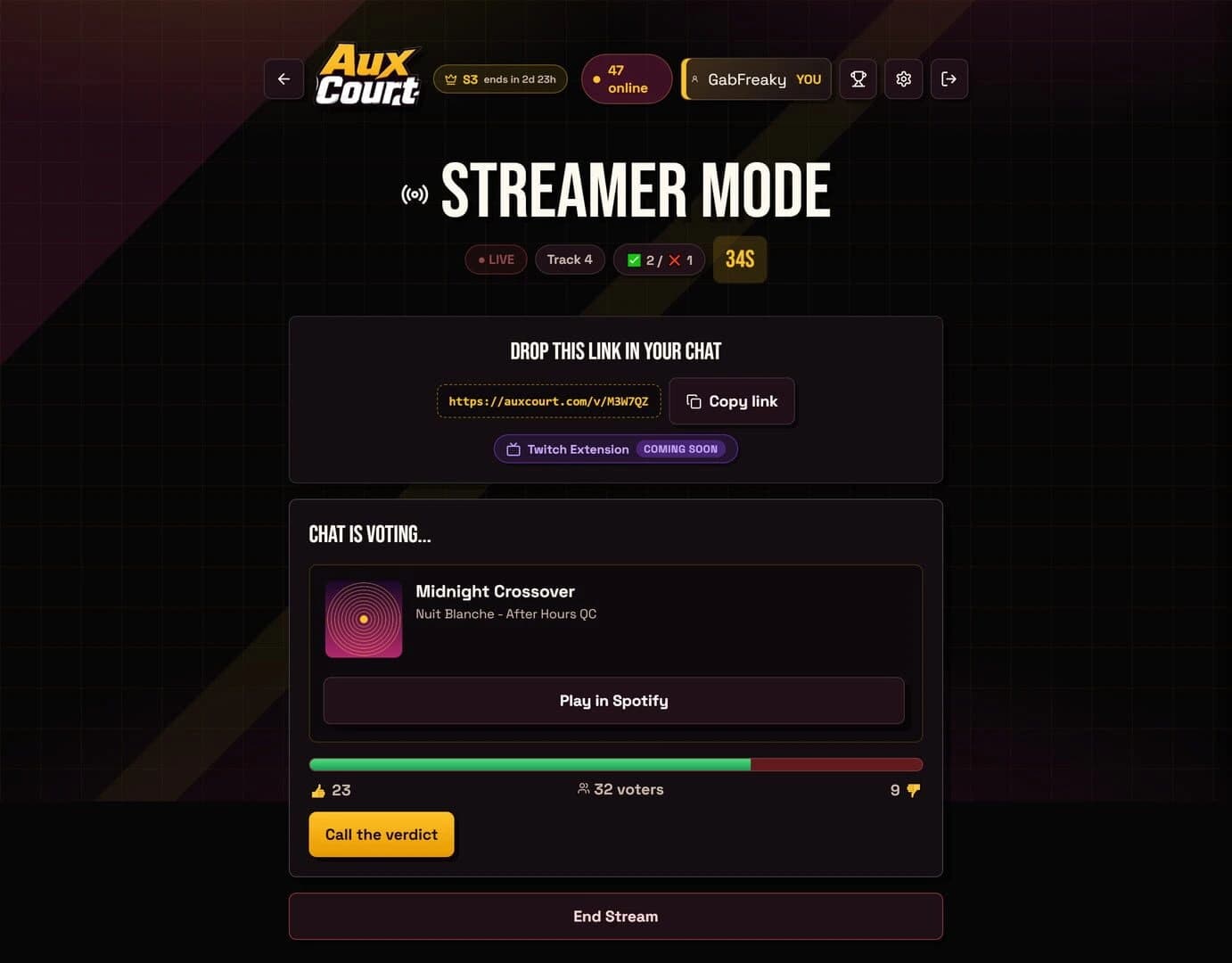 Aux Court screenshot 2