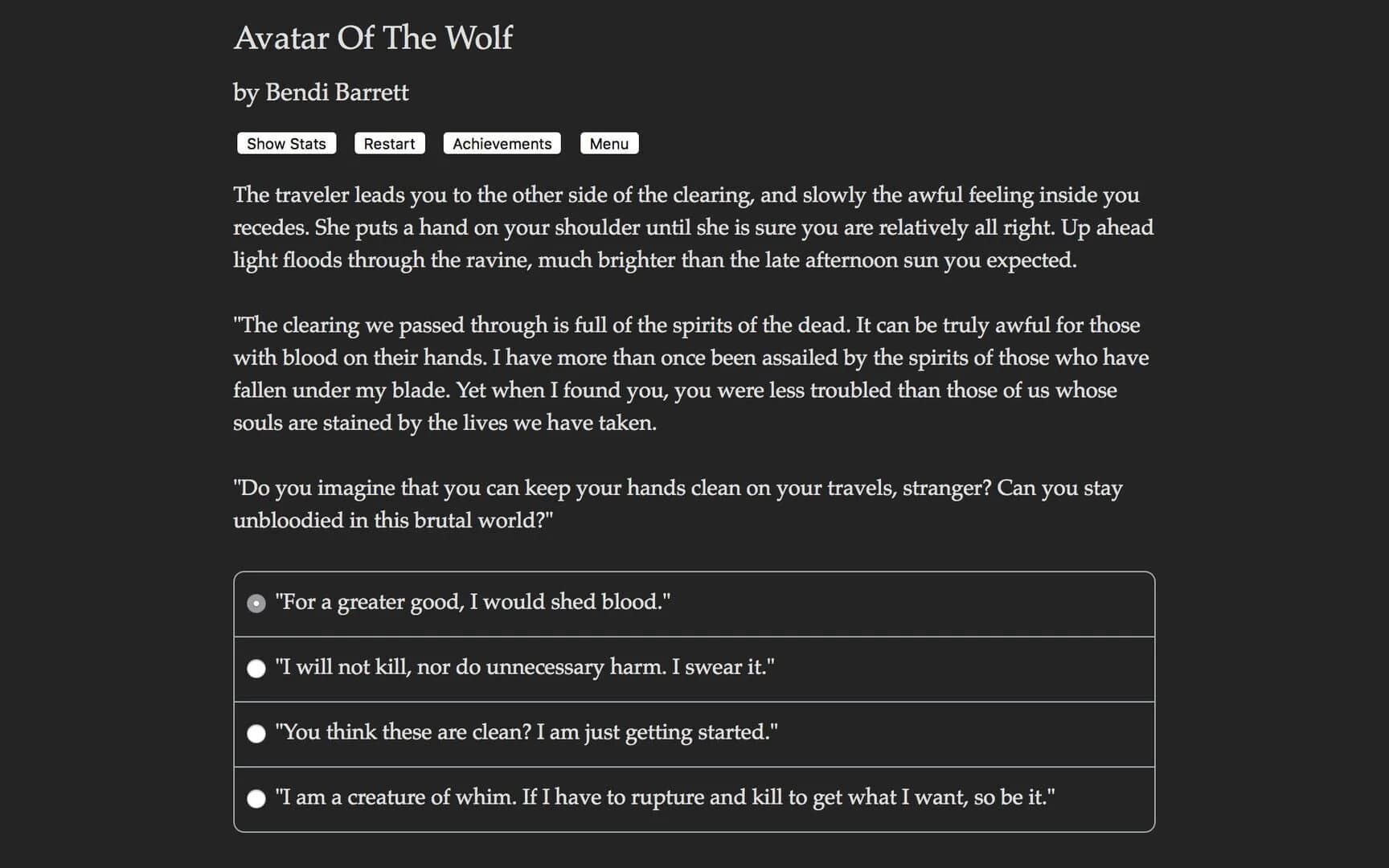 Avatar of the Wolf screenshot 1