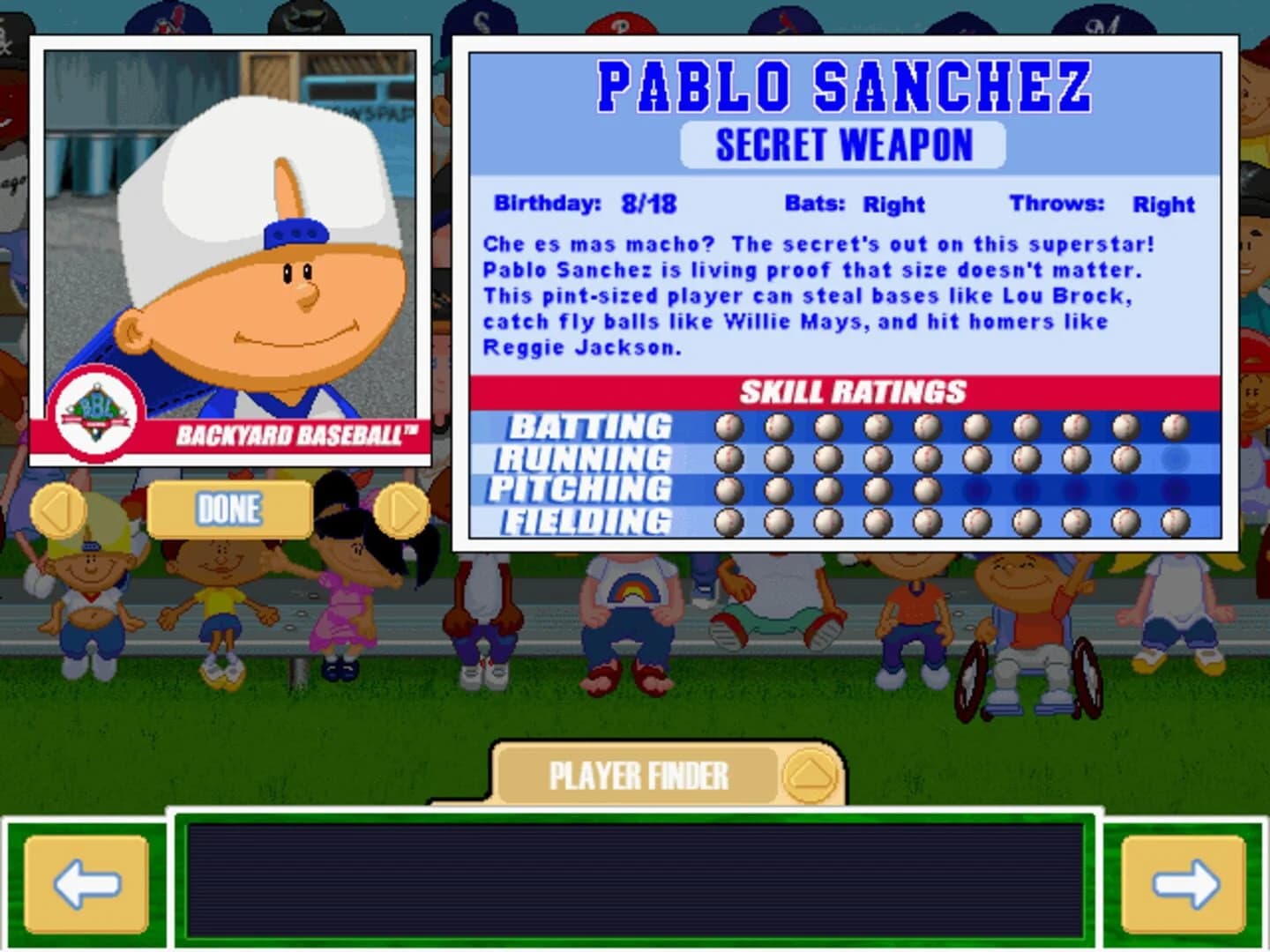 Backyard Baseball 2001 screenshot 4