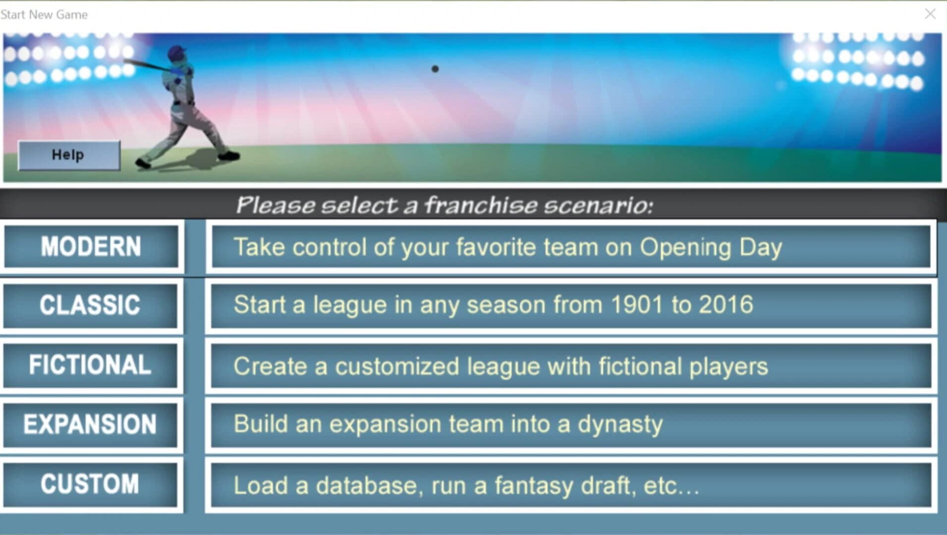 Baseball Mogul 2017 screenshot 1