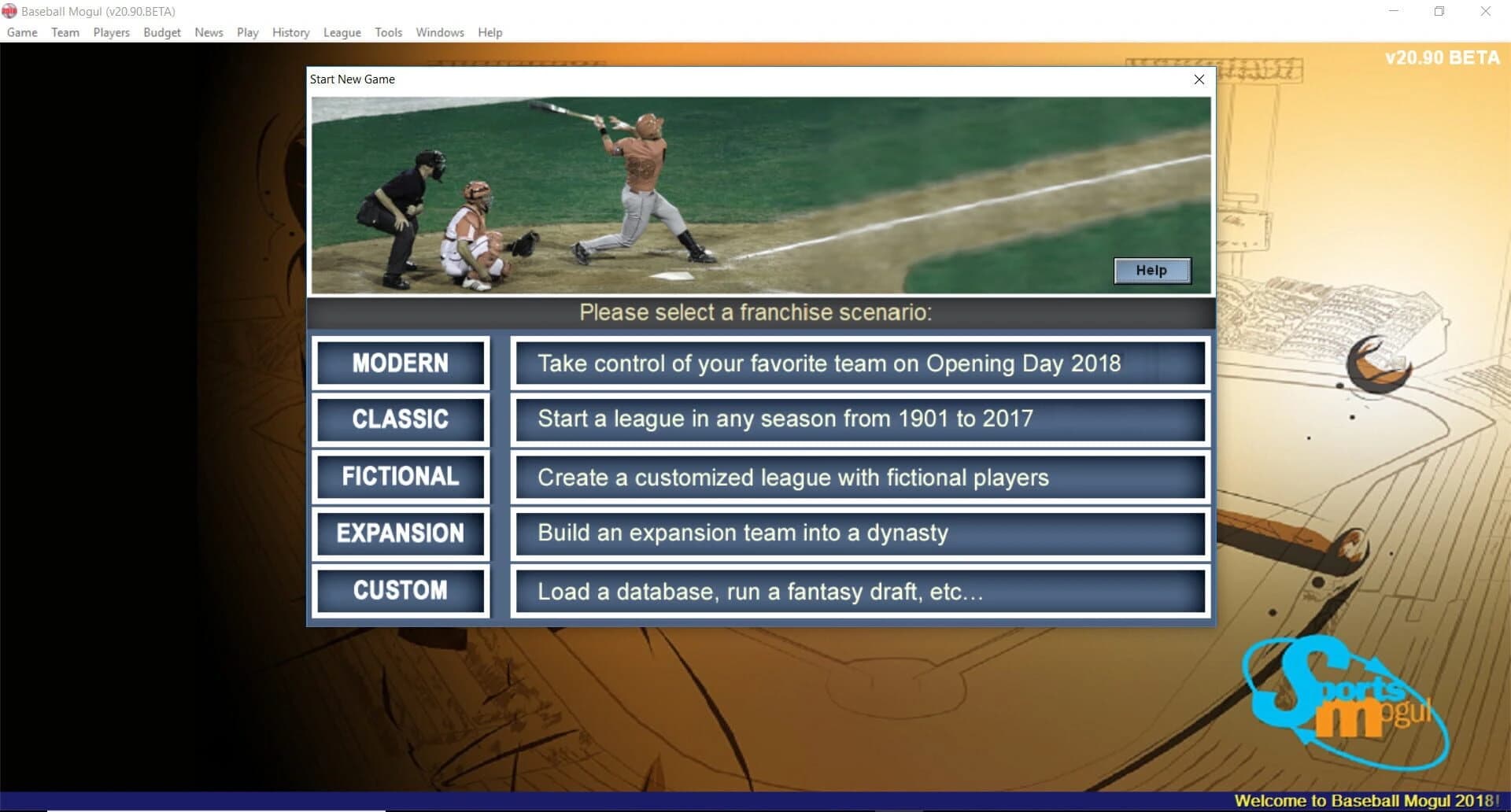 Baseball Mogul 2018 screenshot 1