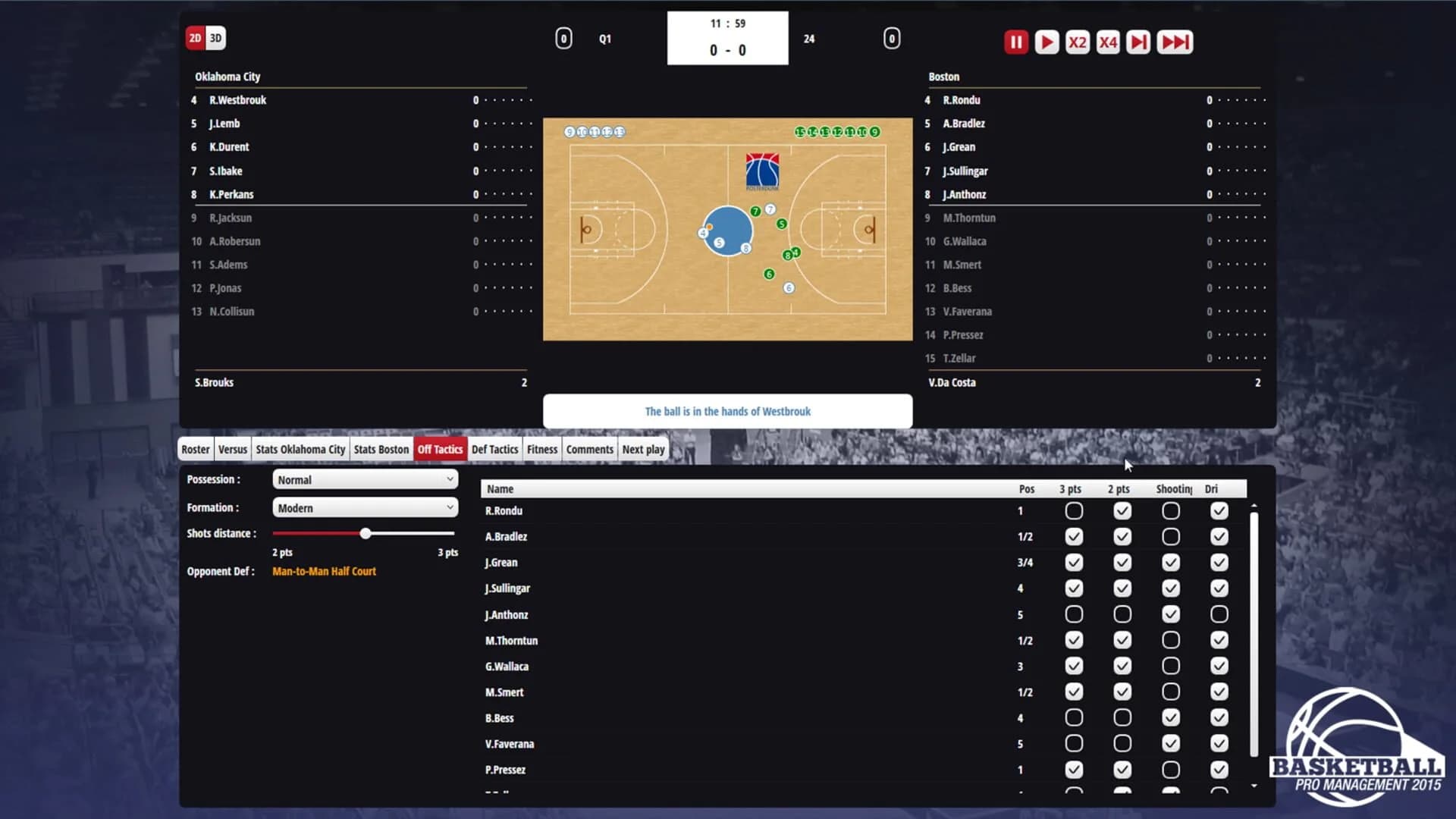 Basketball Pro Management 2015 screenshot 2