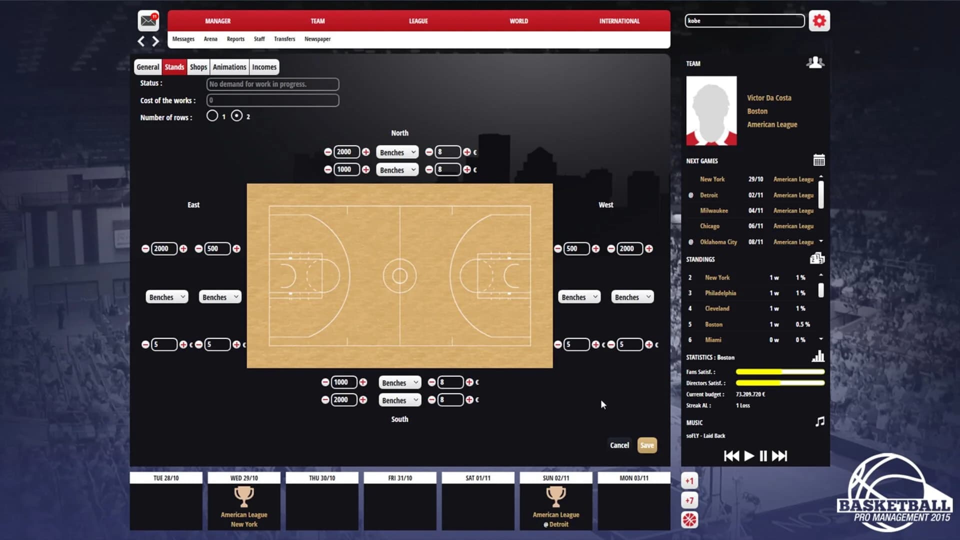 Basketball Pro Management 2015 screenshot 4