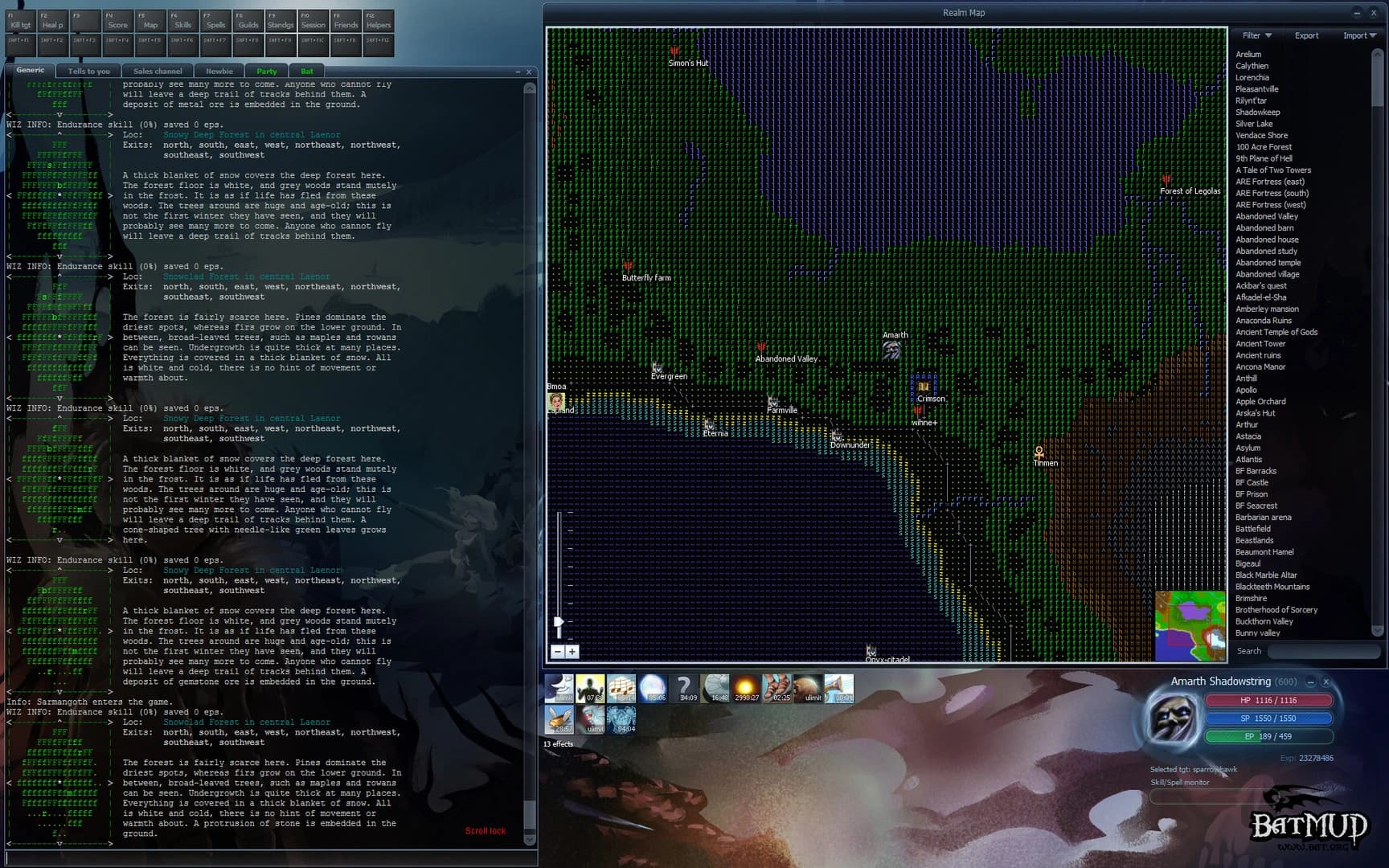 BatMUD screenshot 4
