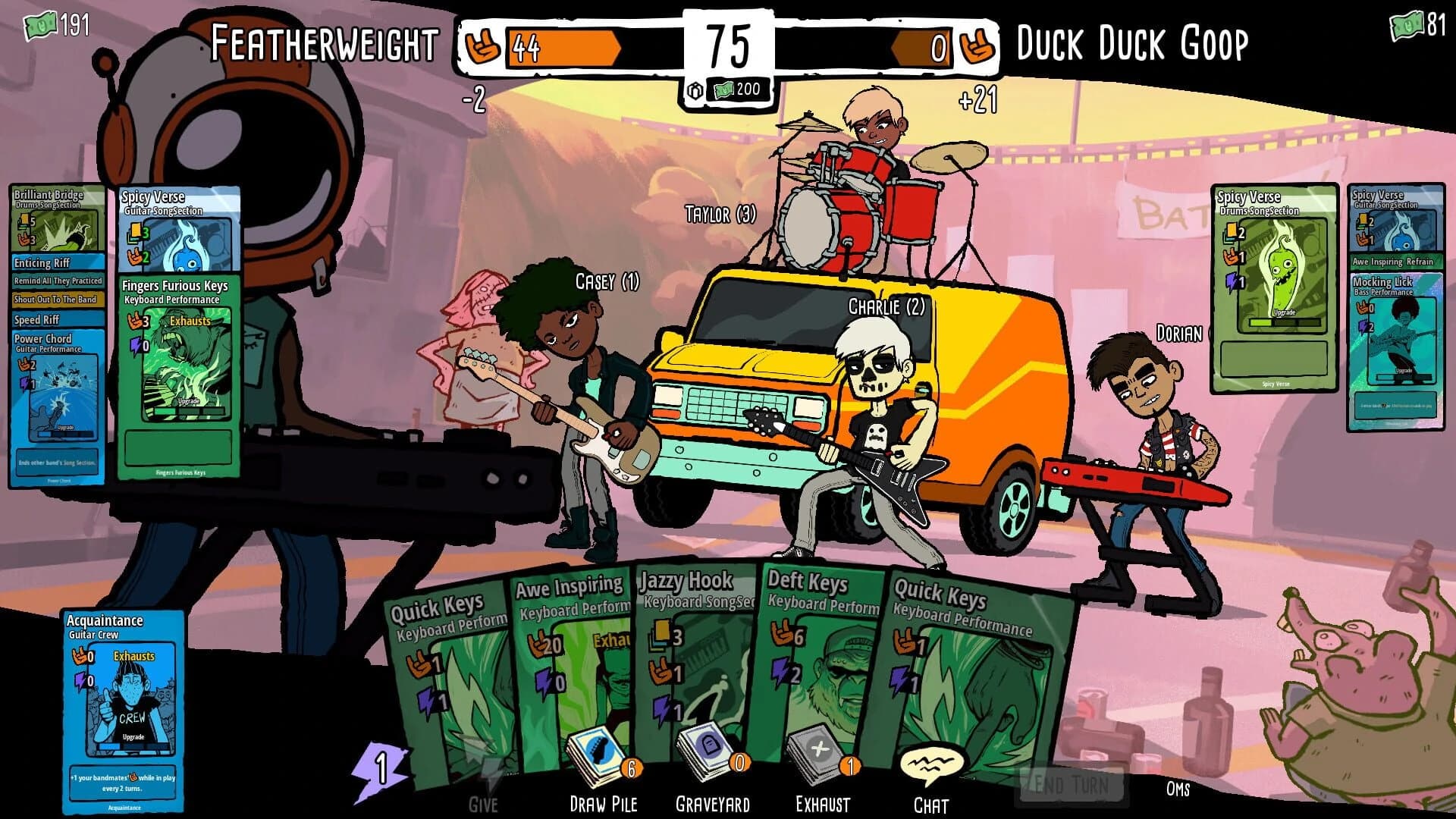 Battle Bands: Rock & Roll Deckbuilder screenshot 2