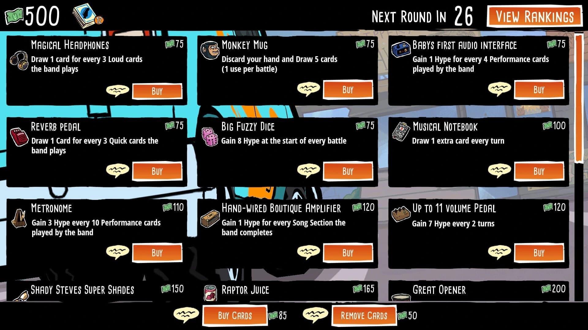 Battle Bands: Rock & Roll Deckbuilder screenshot 1