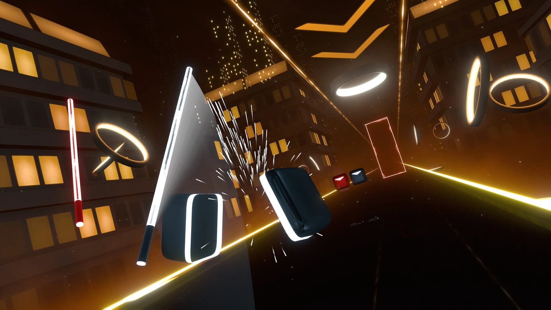 Beat Saber: The Weeknd - "Can't Feel My Face" screenshot 1