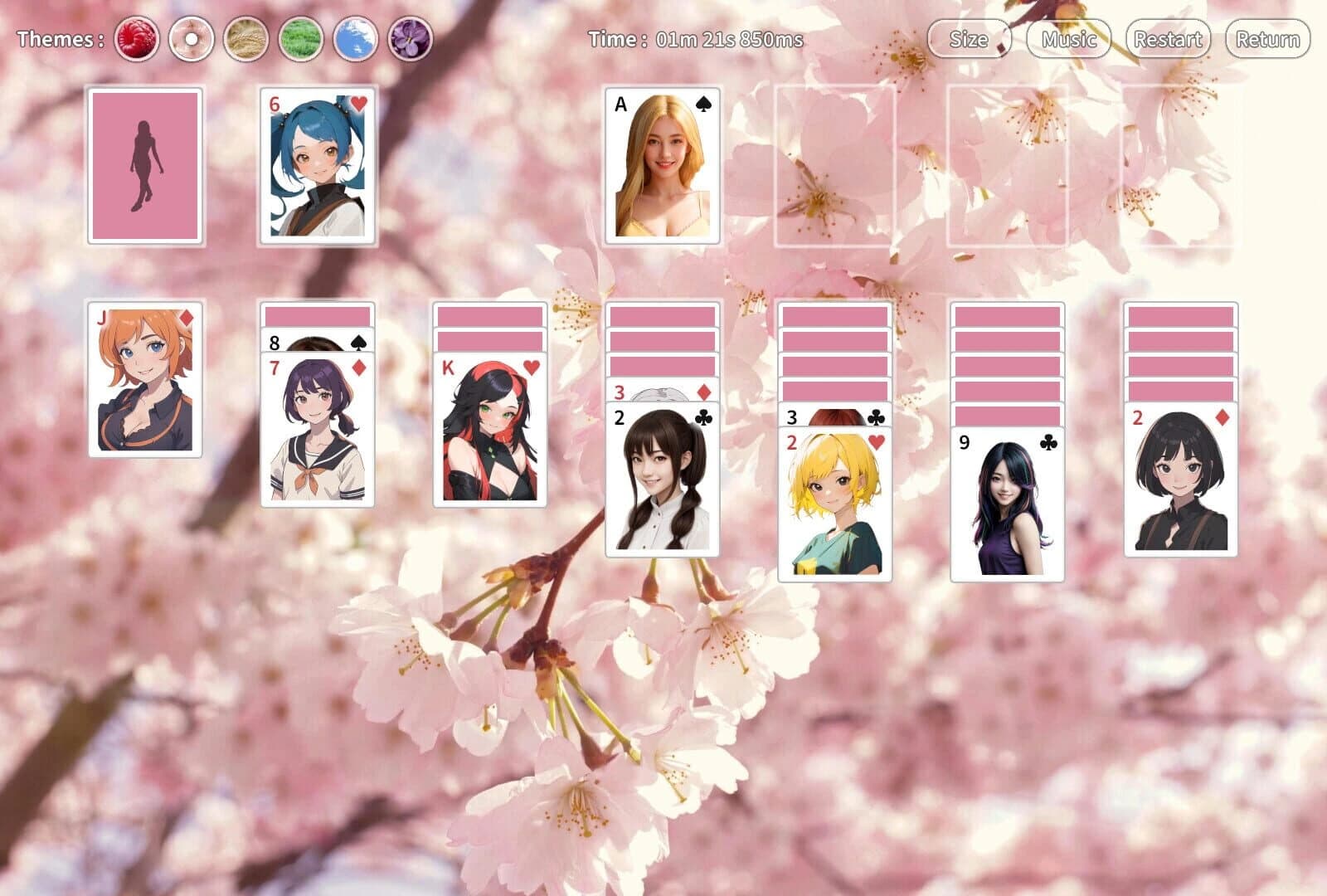 Beauty Solitaire screenshot 1