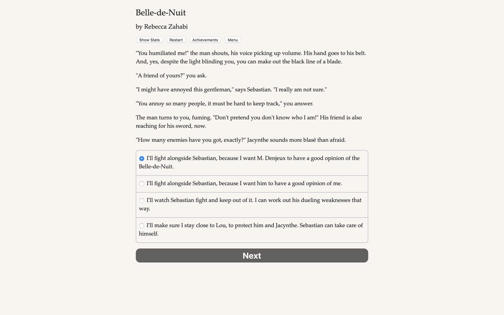 Belle-de-Nuit screenshot 1
