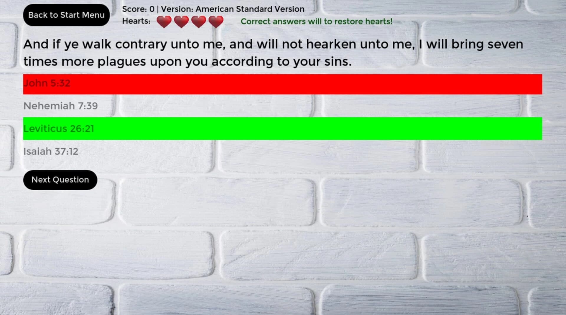 Bible Verse Challenge screenshot 1