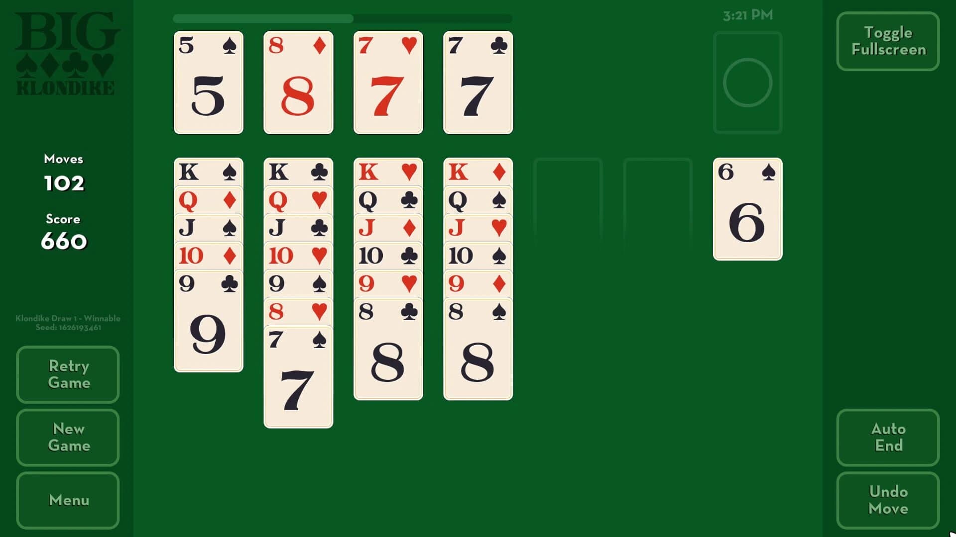 Big Klondike: Classic Solitaire screenshot 4