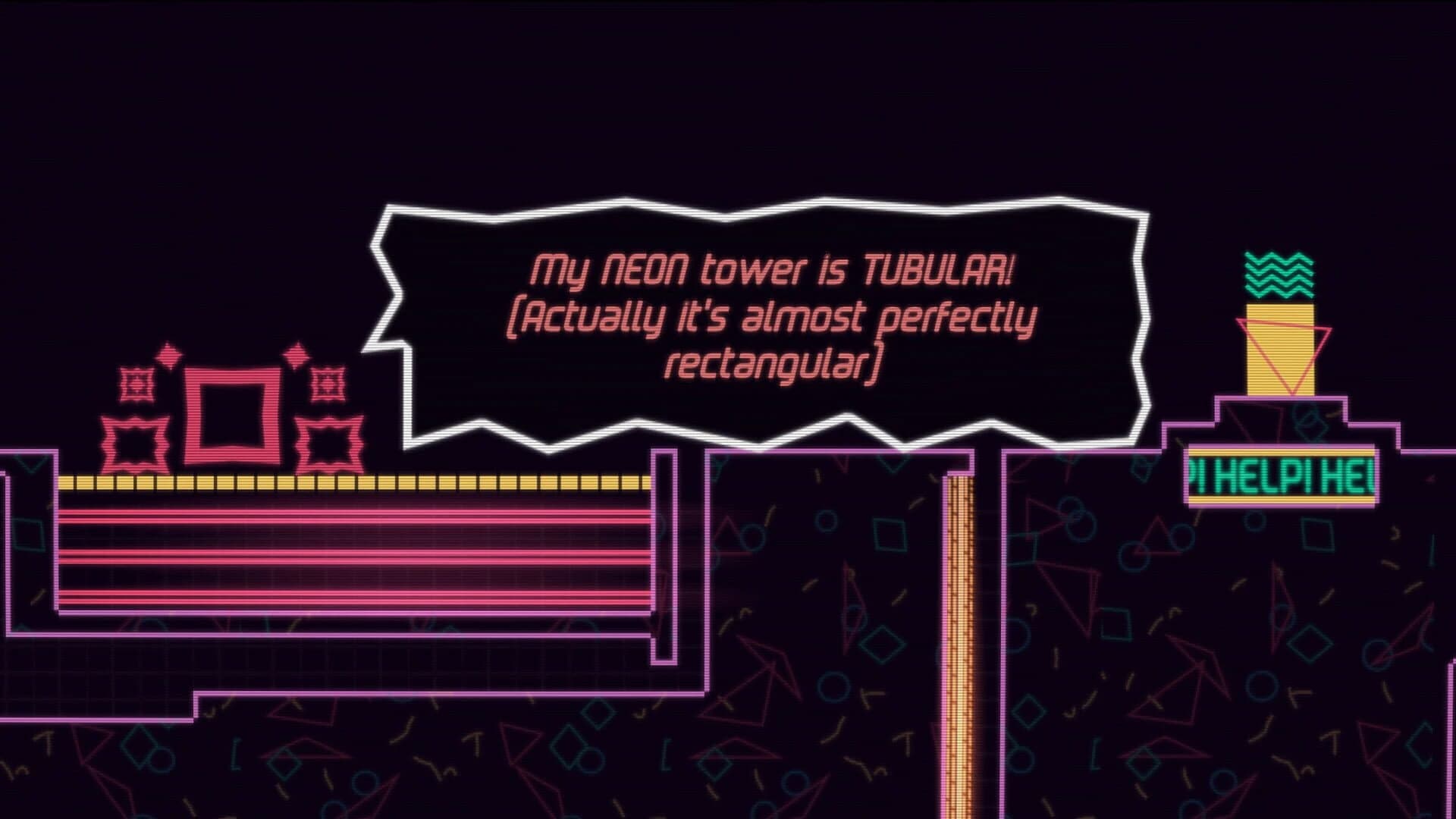 Big Neon Tower vs. Tiny Square screenshot 1