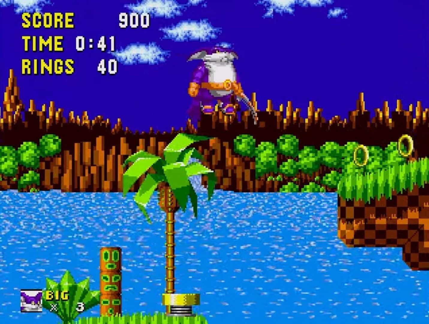 Big the Cat in Sonic the Hedgehog screenshot 2