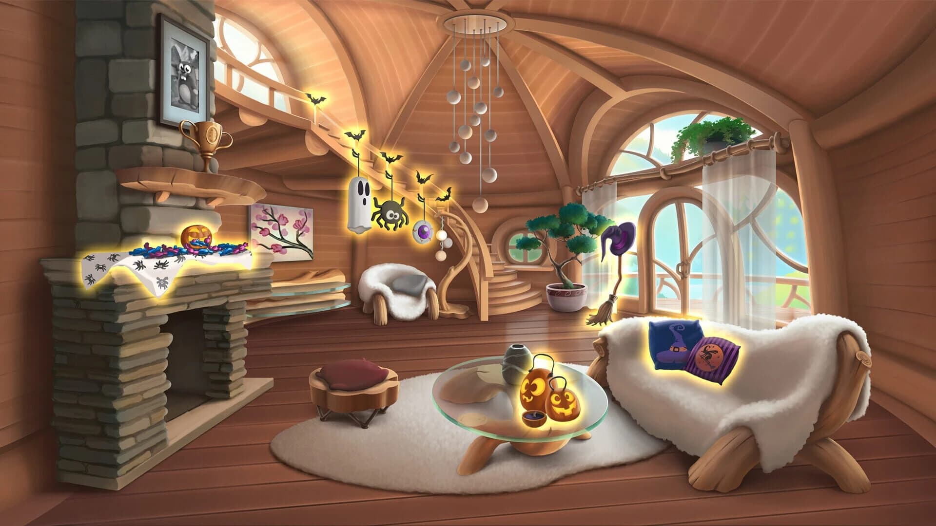 Bingo Beavers: Halloween Decorations screenshot 1