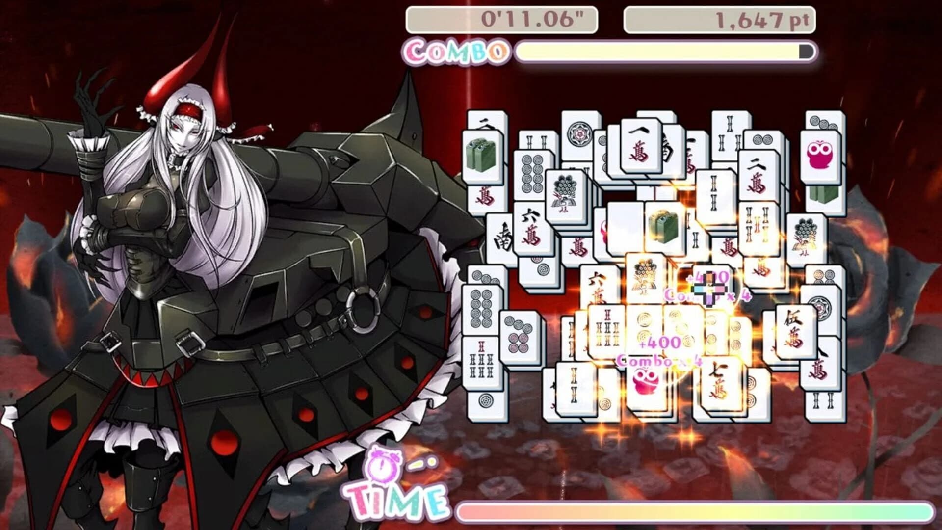 Bishoujo Battle Mahjong Solitaire screenshot 4
