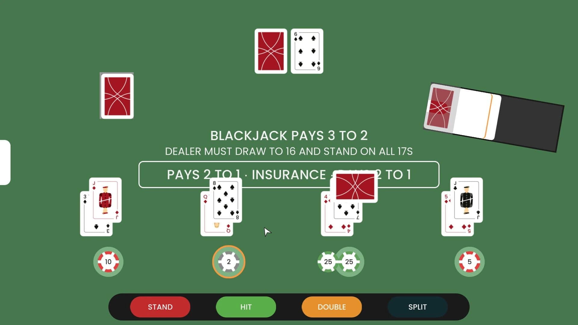 Blackjack at Carrot screenshot 4