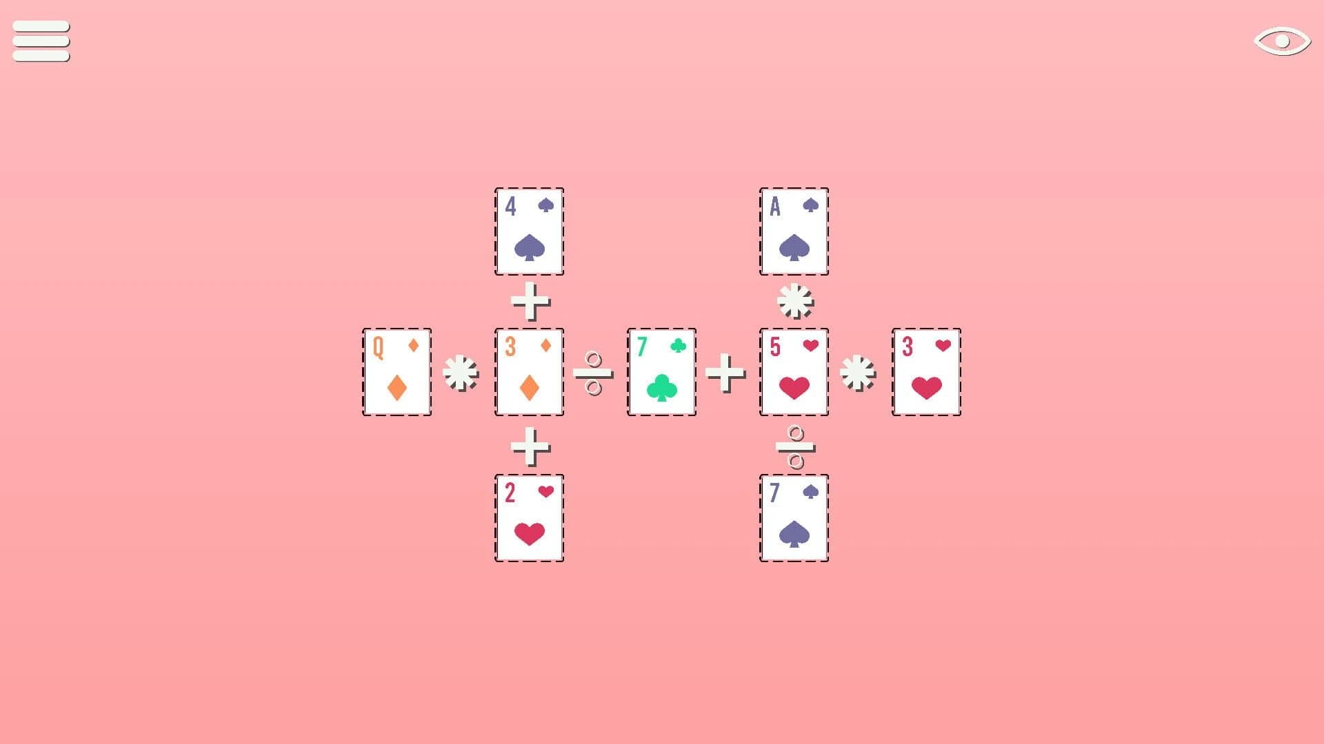BlackJack Math Cross Numbers screenshot 2