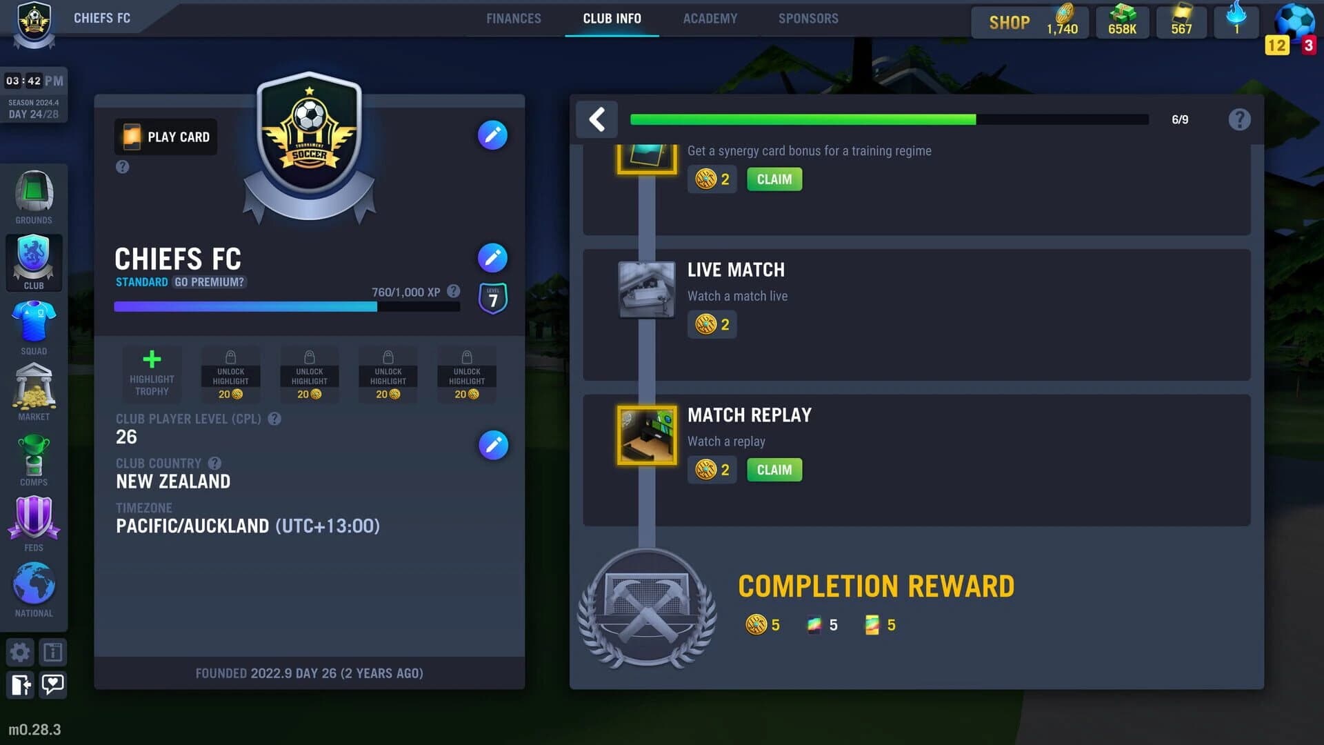 Blackout Football Manager screenshot 4
