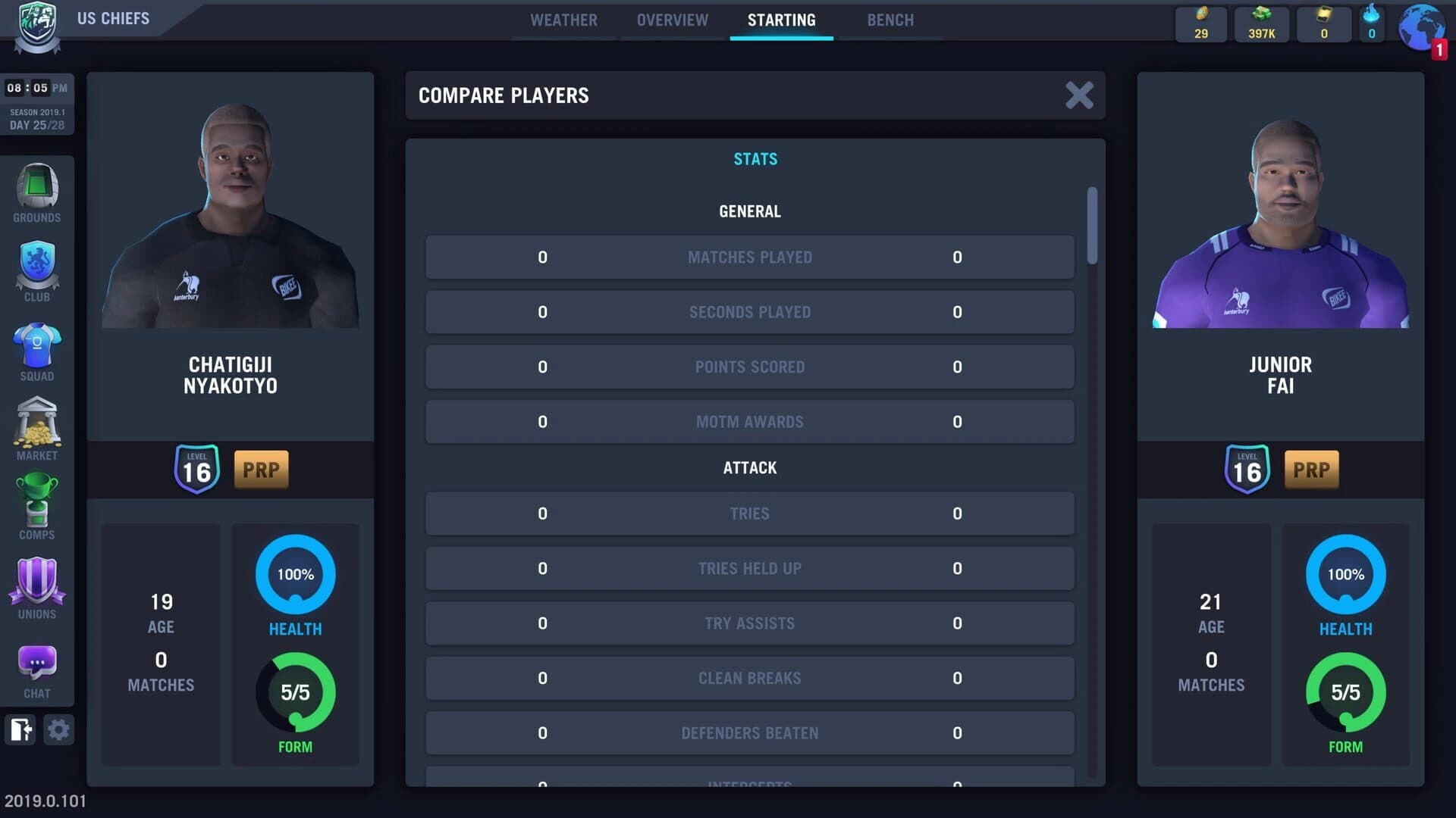 Blackout Rugby Manager screenshot 3
