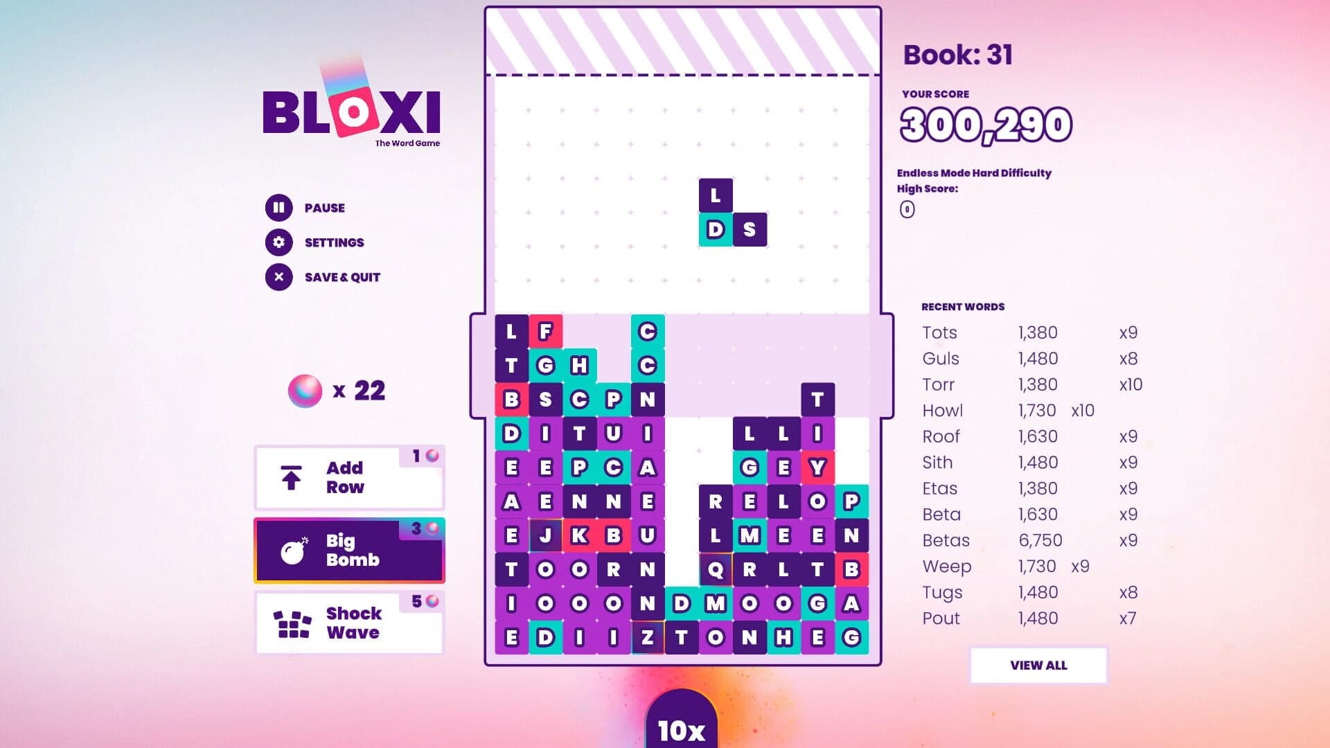 Bloxi: The Word Game screenshot 4