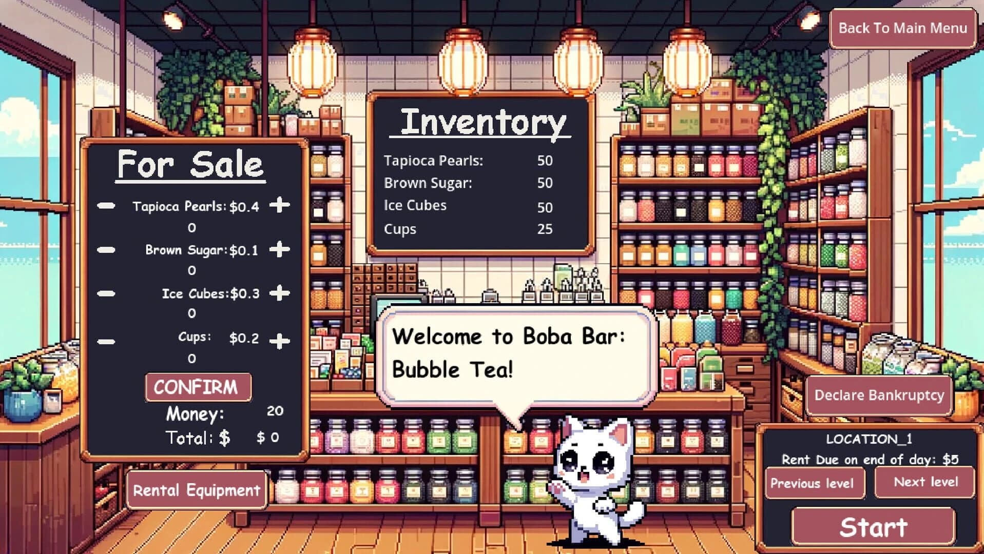 Boba Bar: Bubble Tea Tycoon screenshot 1