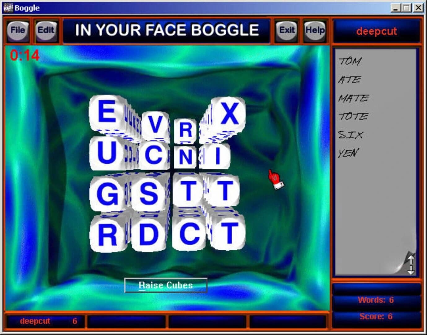 Boggle screenshot 1