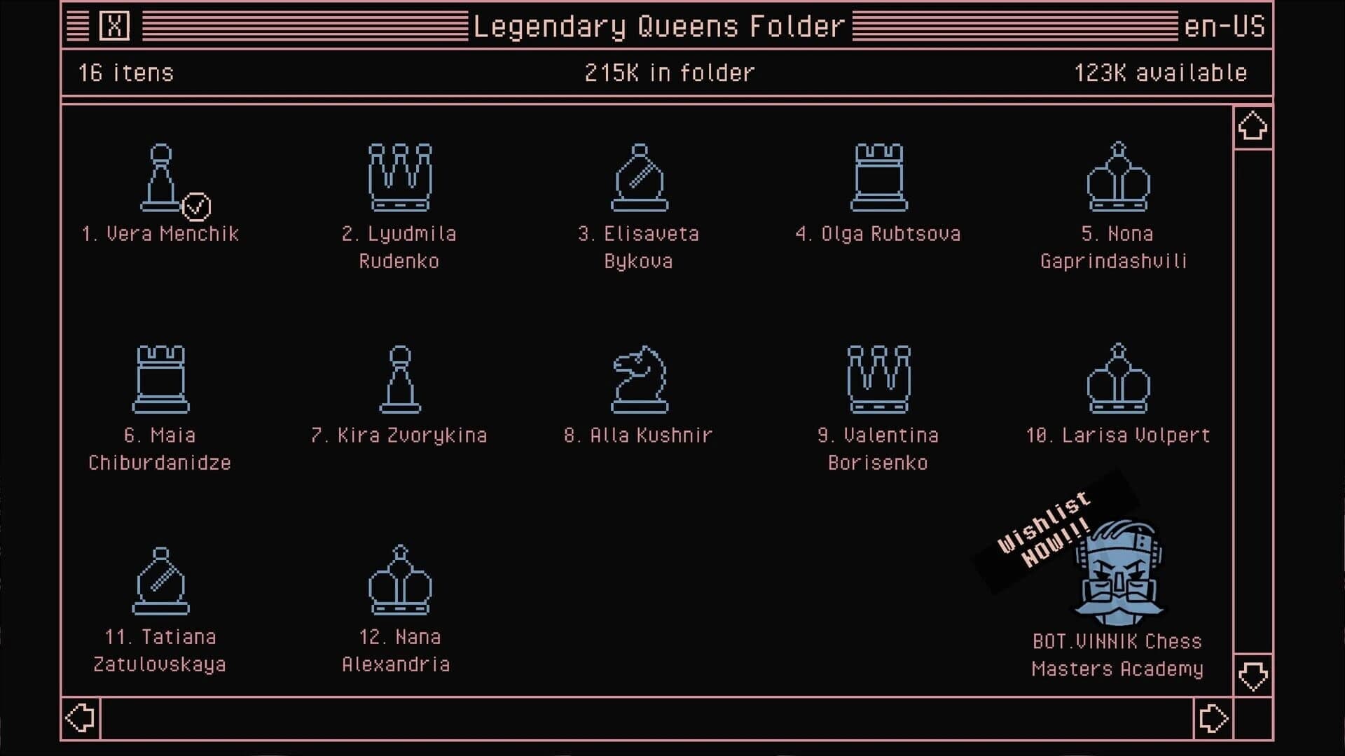 Bot.vinnik Chess: Legendary Queens screenshot 2