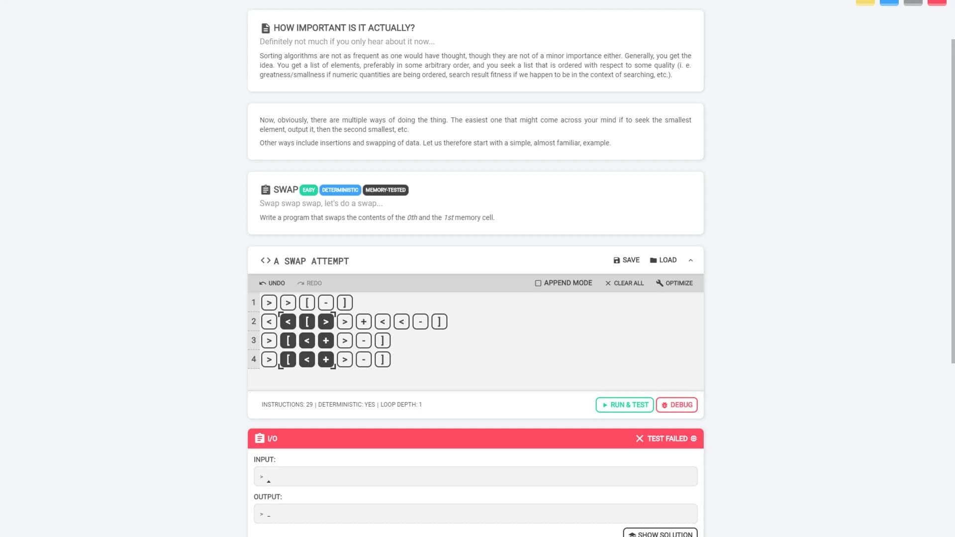 Brainfuck screenshot 3