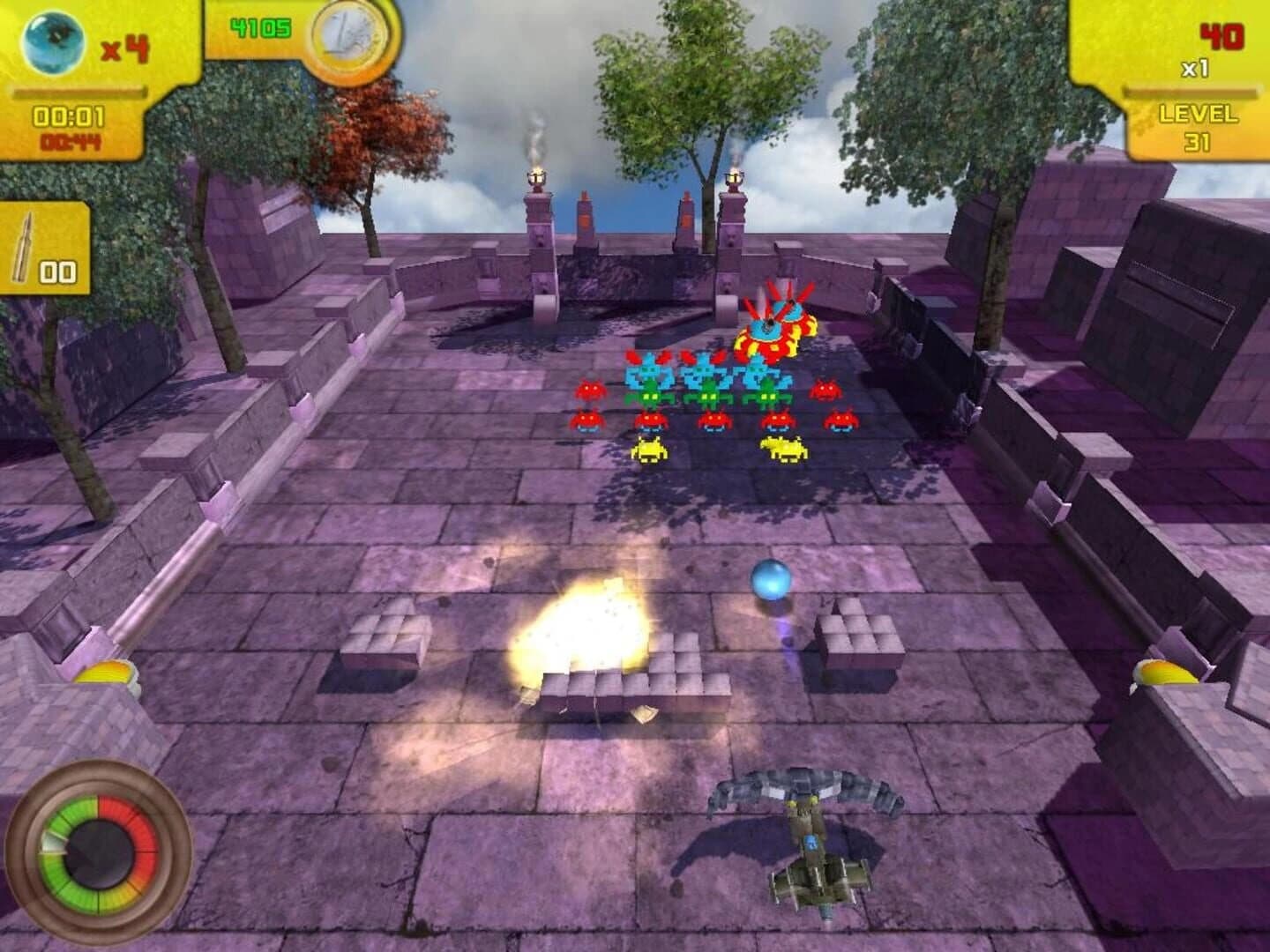 Breakout Invaders screenshot 1