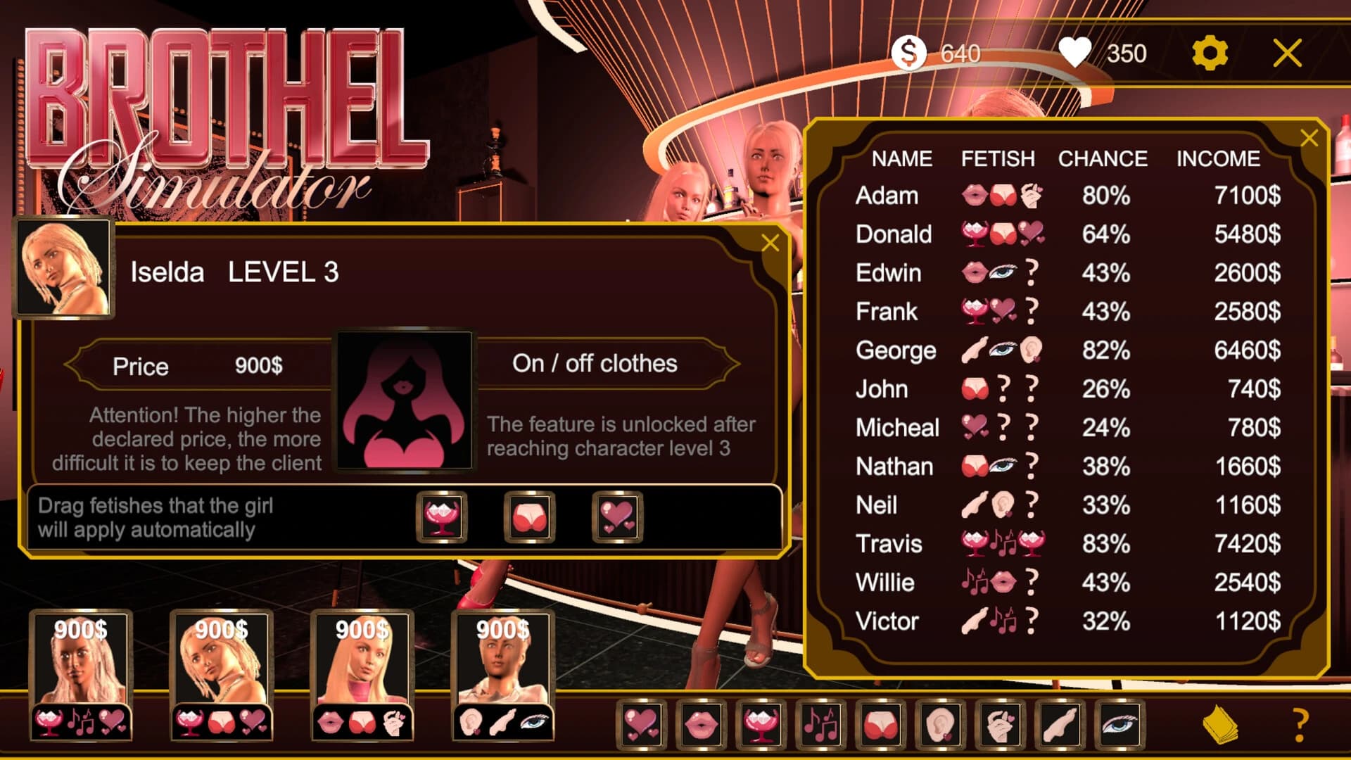 Brothel Simulator screenshot 1