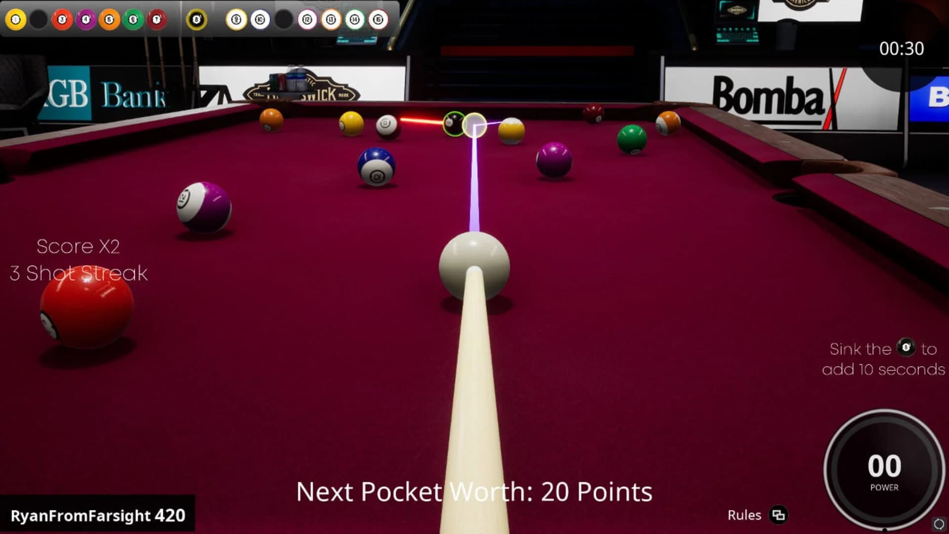 Brunswick Pro Billiards screenshot 2