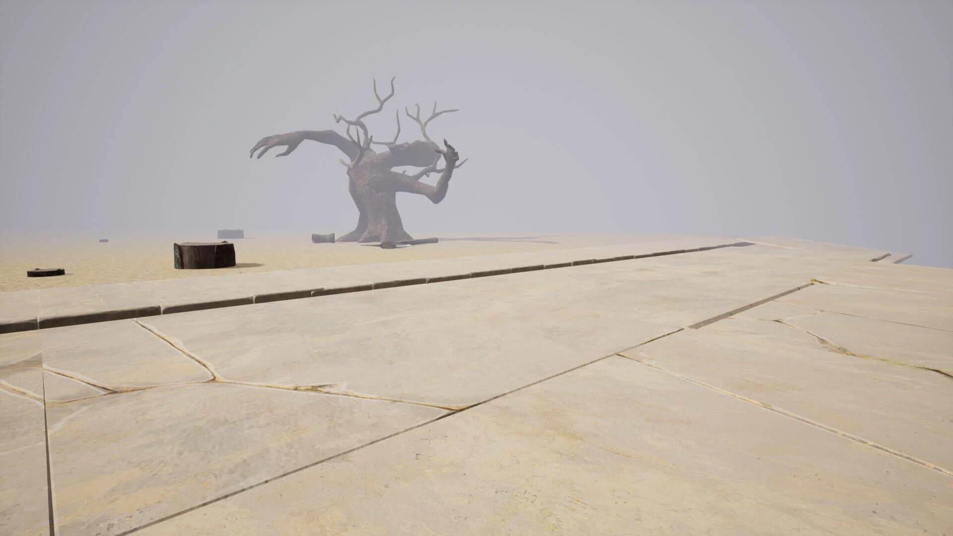 Bus stop in the fog screenshot 2