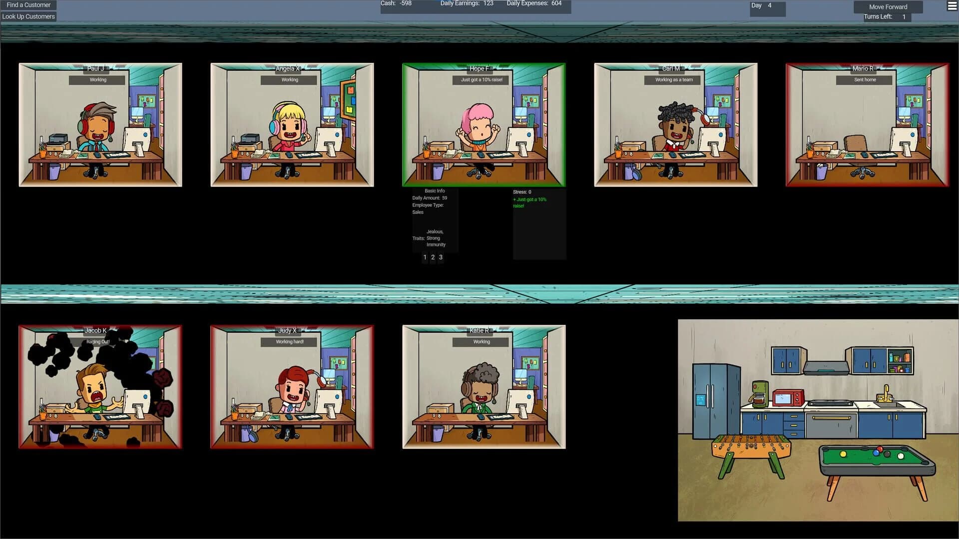 Call Center Tycoon screenshot 2