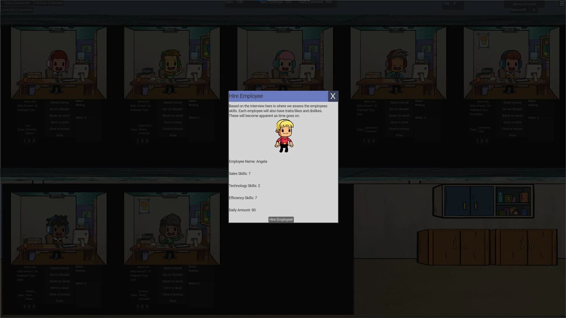Call Center Tycoon screenshot 4