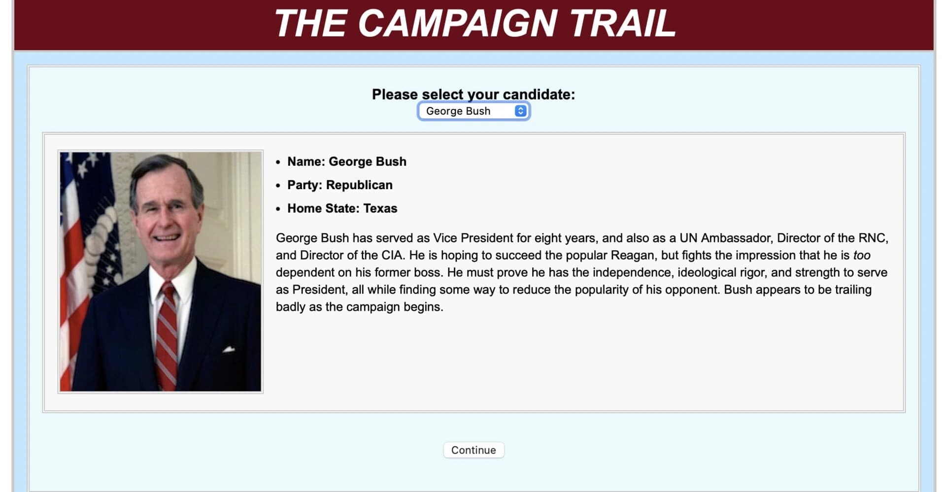 Campaign Trail screenshot 1