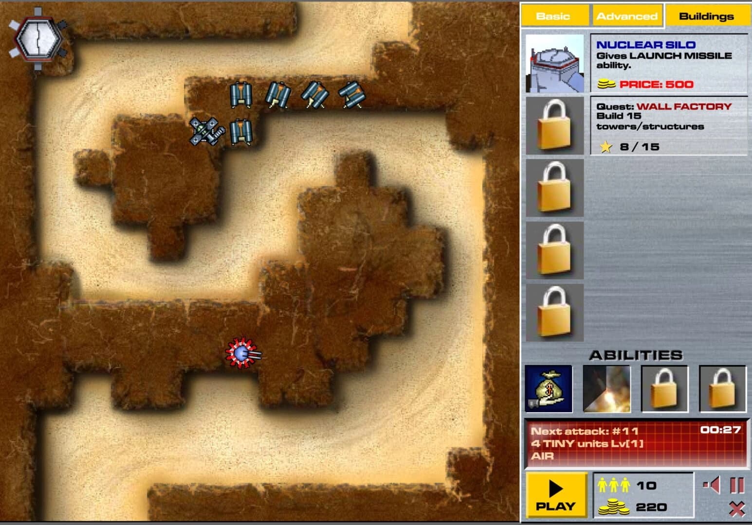 Canyon Defense screenshot 1