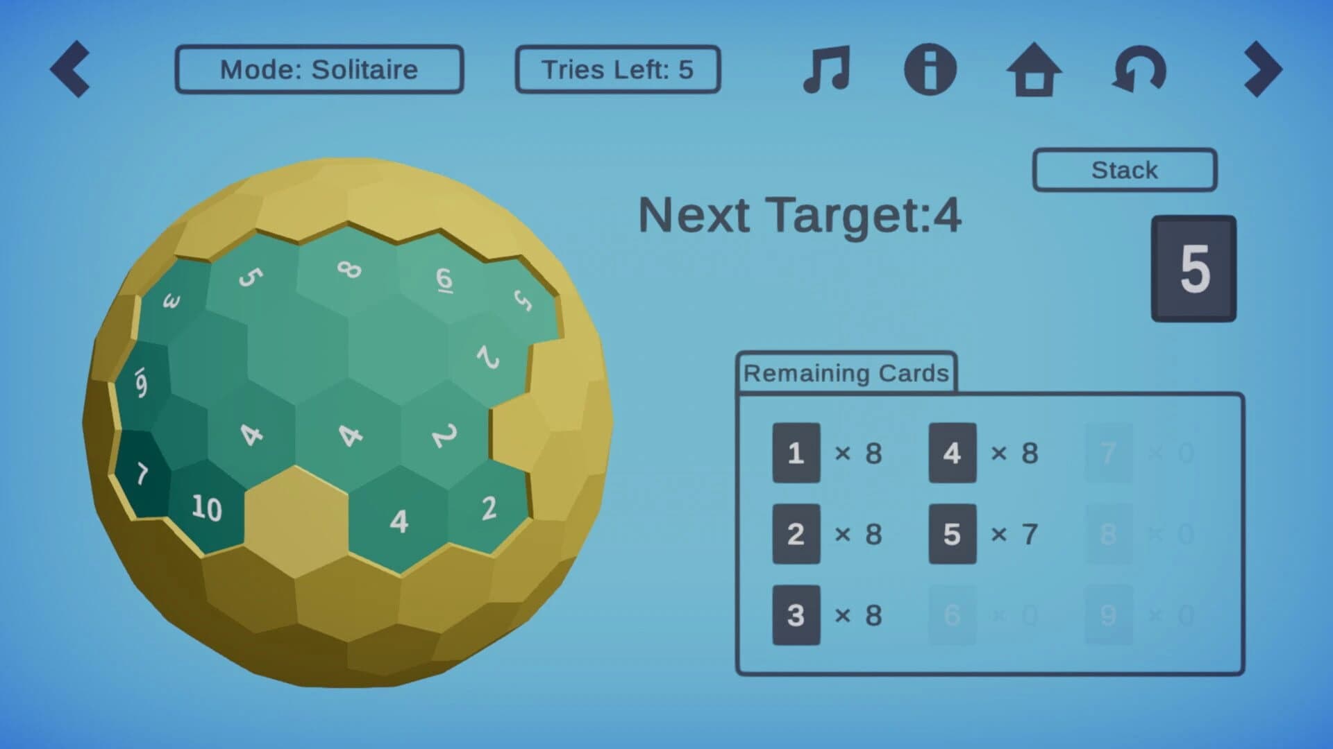 Cardsweeper screenshot 1