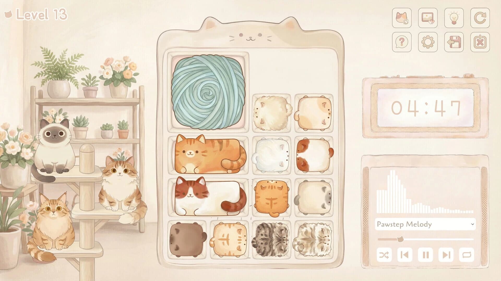 Cat Block: Sliding Puzzle screenshot 1